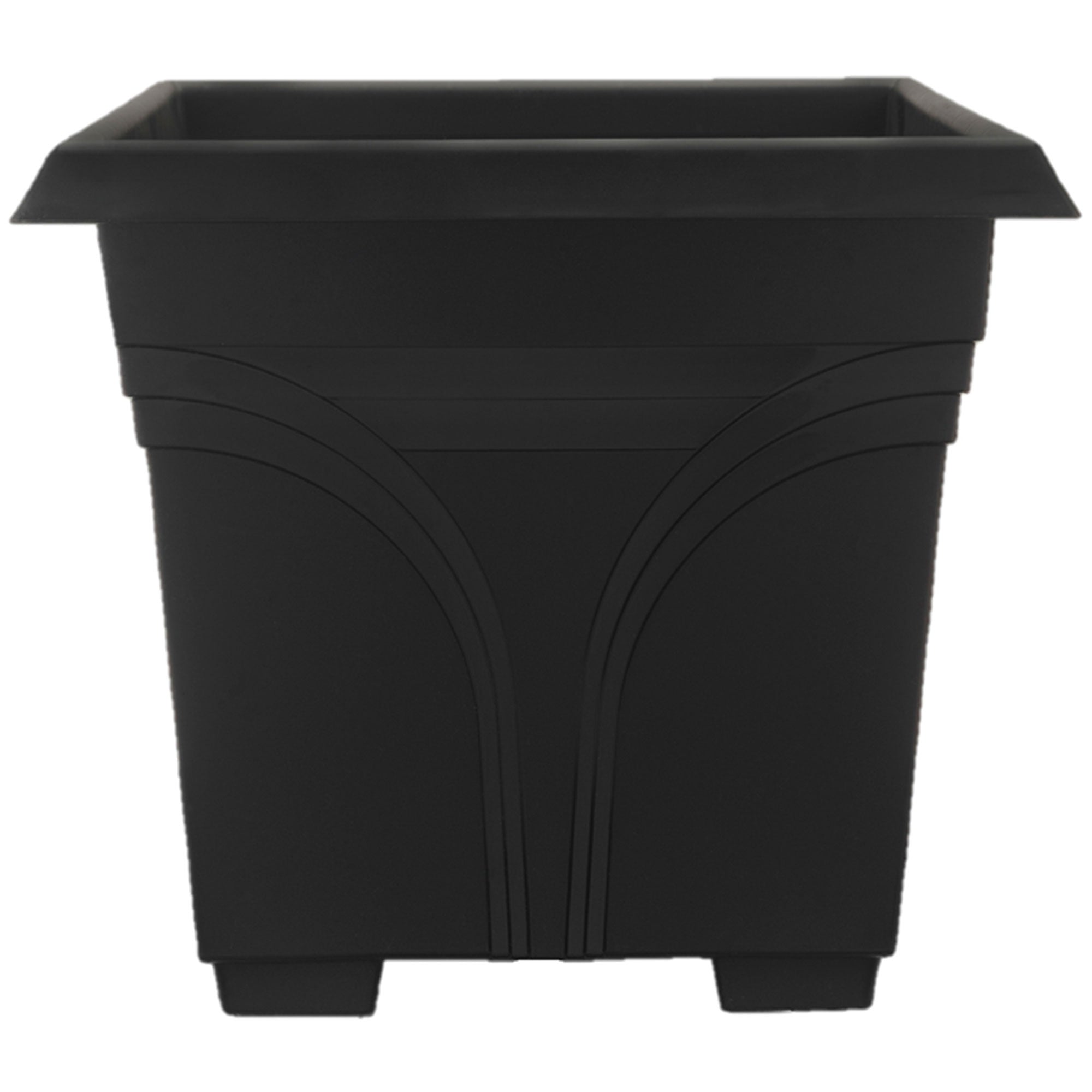 Southern Patio 36 Inch Medallion Hanging Windowsill Garden Box Planter, Black - Smart-nests