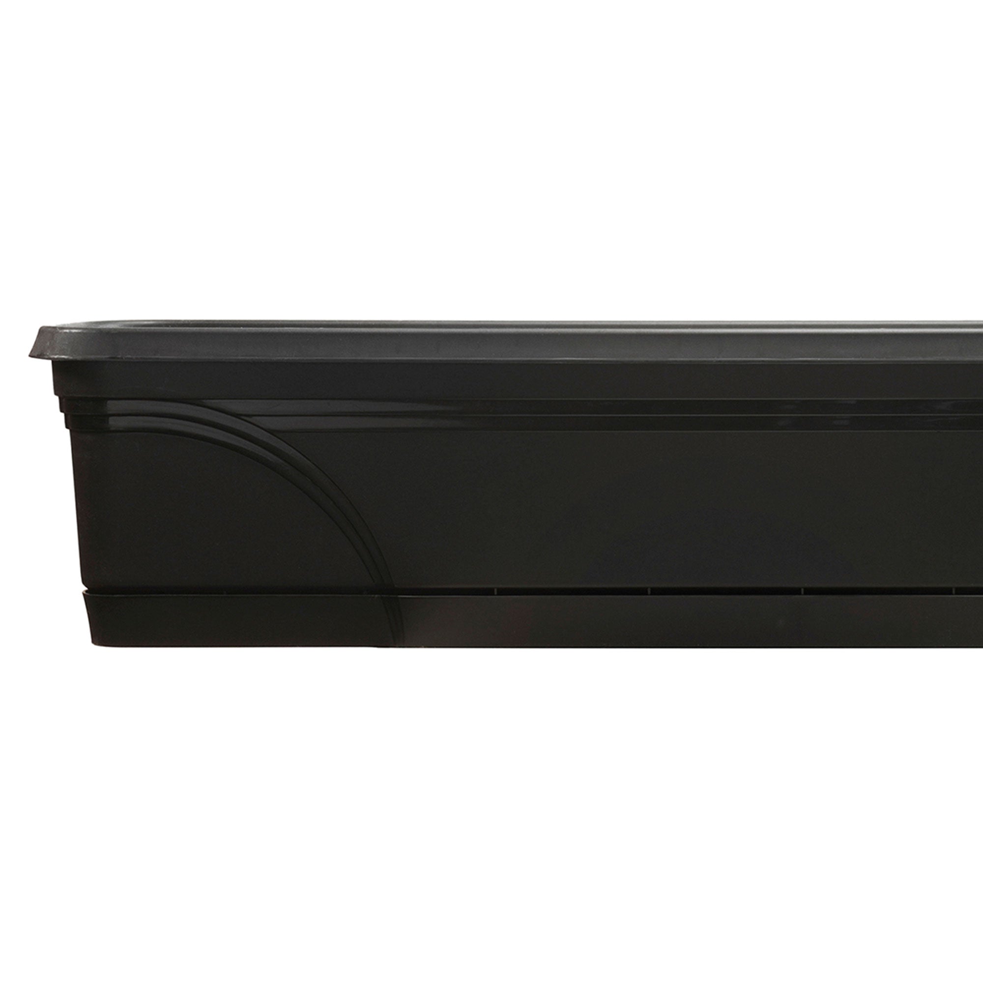 Southern Patio 36 Inch Medallion Hanging Windowsill Garden Box Planter, Black - Smart-nests
