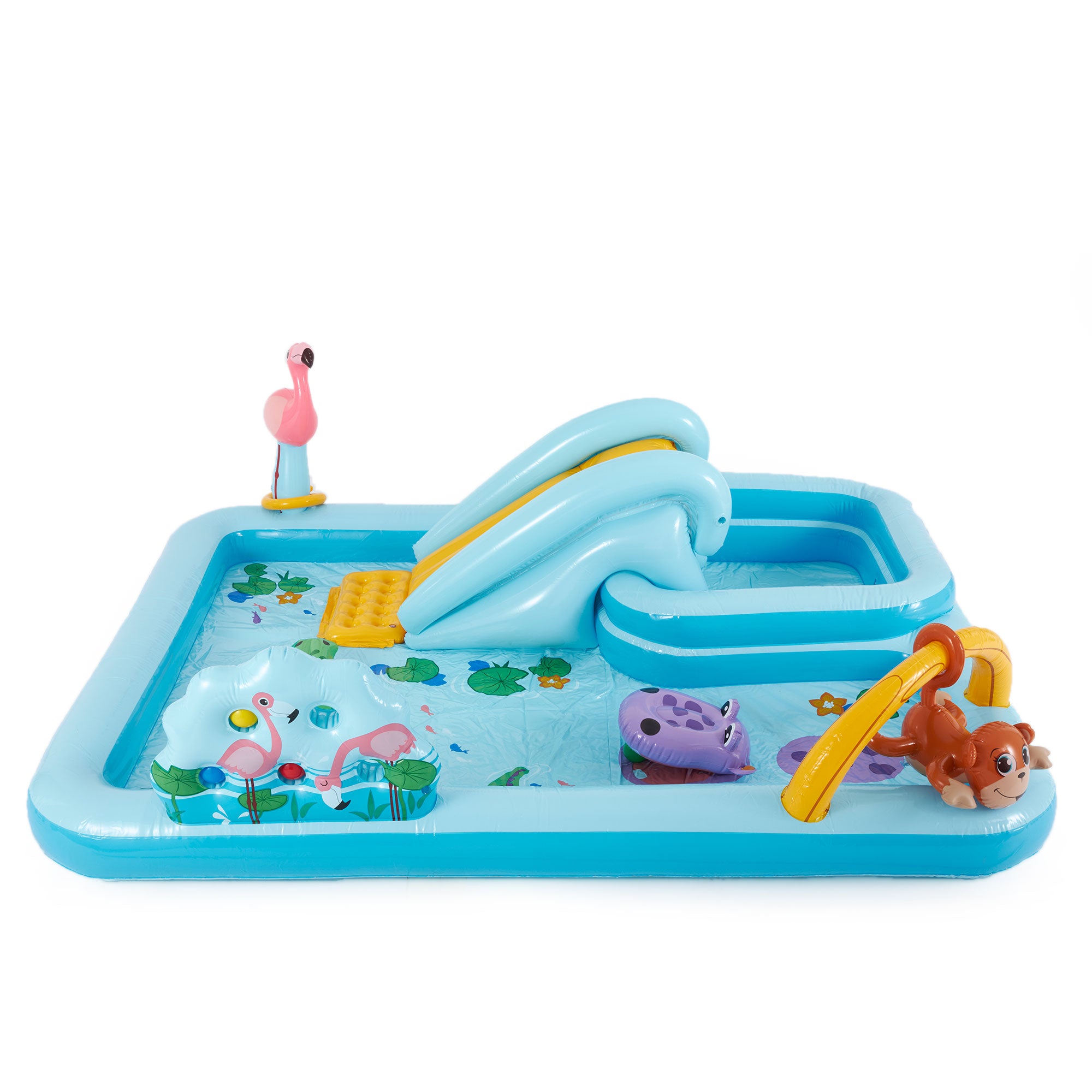 Intex 96" x 78" x 28" Inflatable Jungle Adventure Play Center Spray Kiddie Pool - Smart-nests