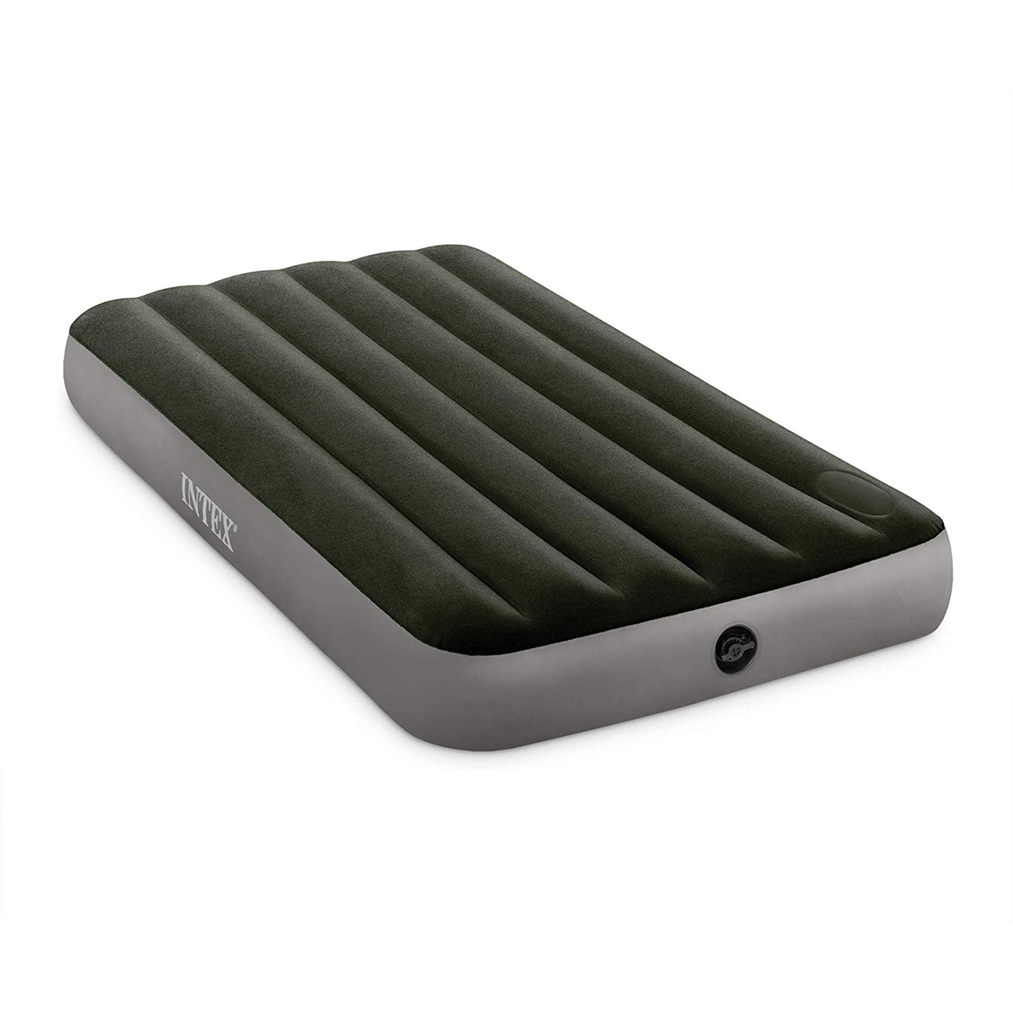 Intex Dura-Beam Standard Series Downy Airbed with Built-In Foot Pump, Full Size - Smart-nests