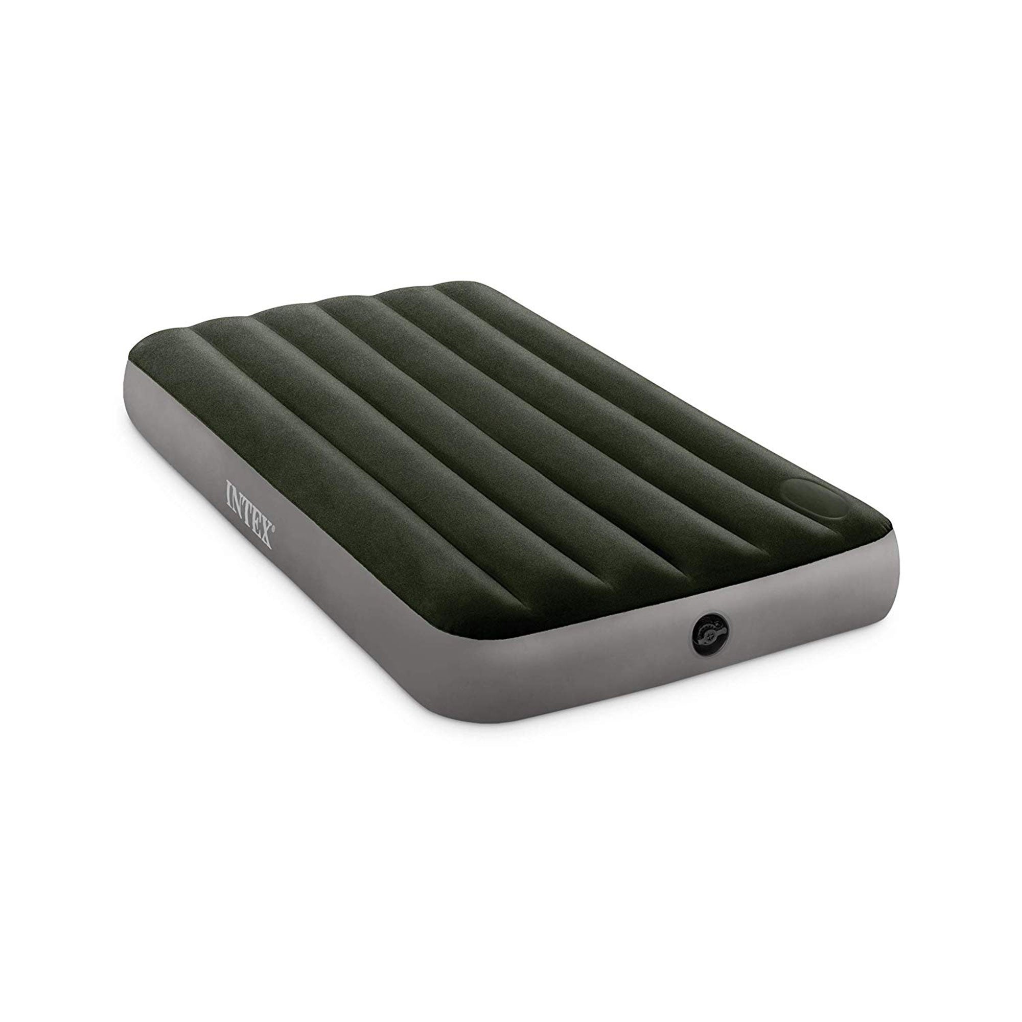 Intex 64763E Standard Dura Beam Downy Air Mattress Bed w/ Built In Pump, Queen - Smart-nests