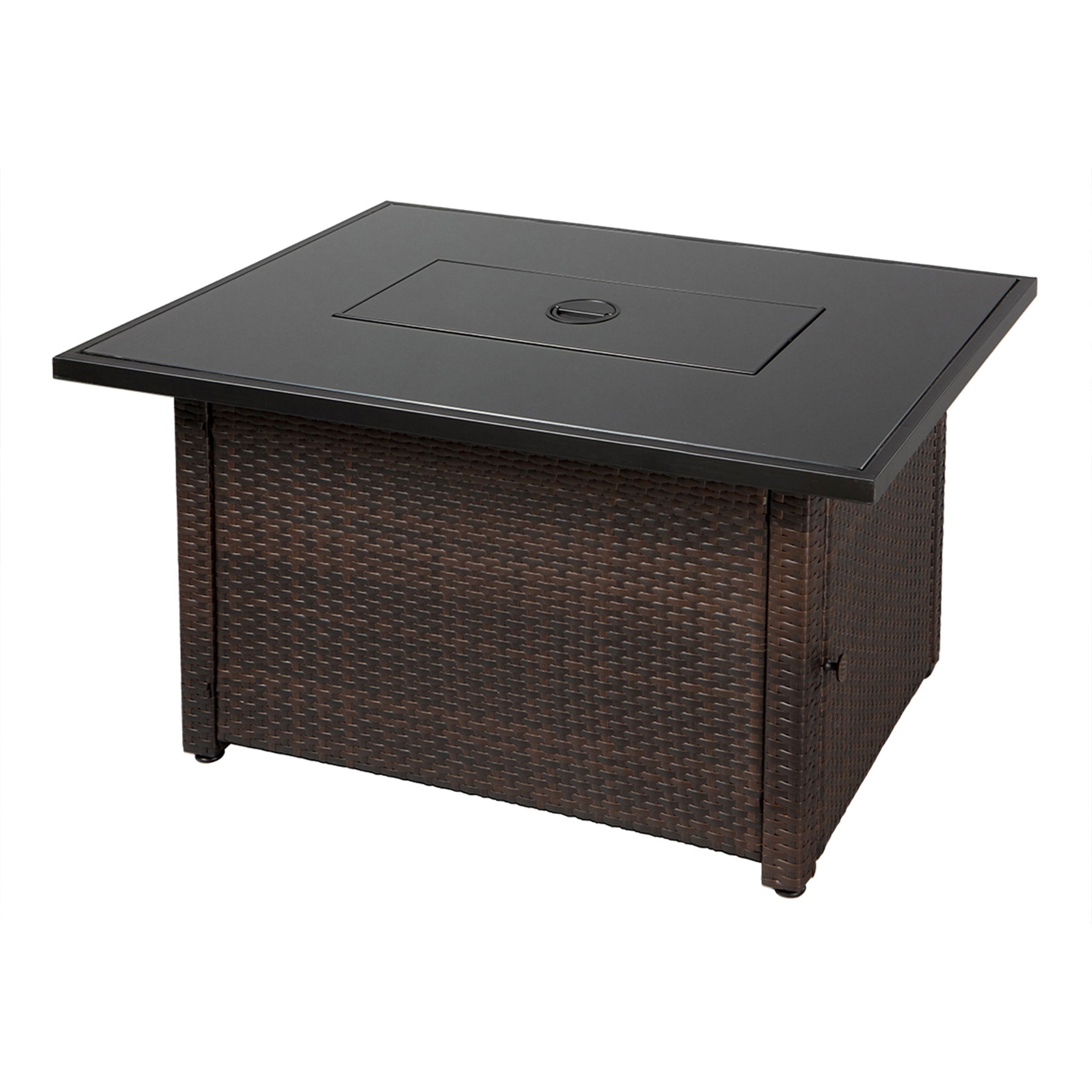 Endless Summer 40,000 BTU Rectangular LP Gas Outdoor Fire Pit Table, Brown/Black - Smart-nests