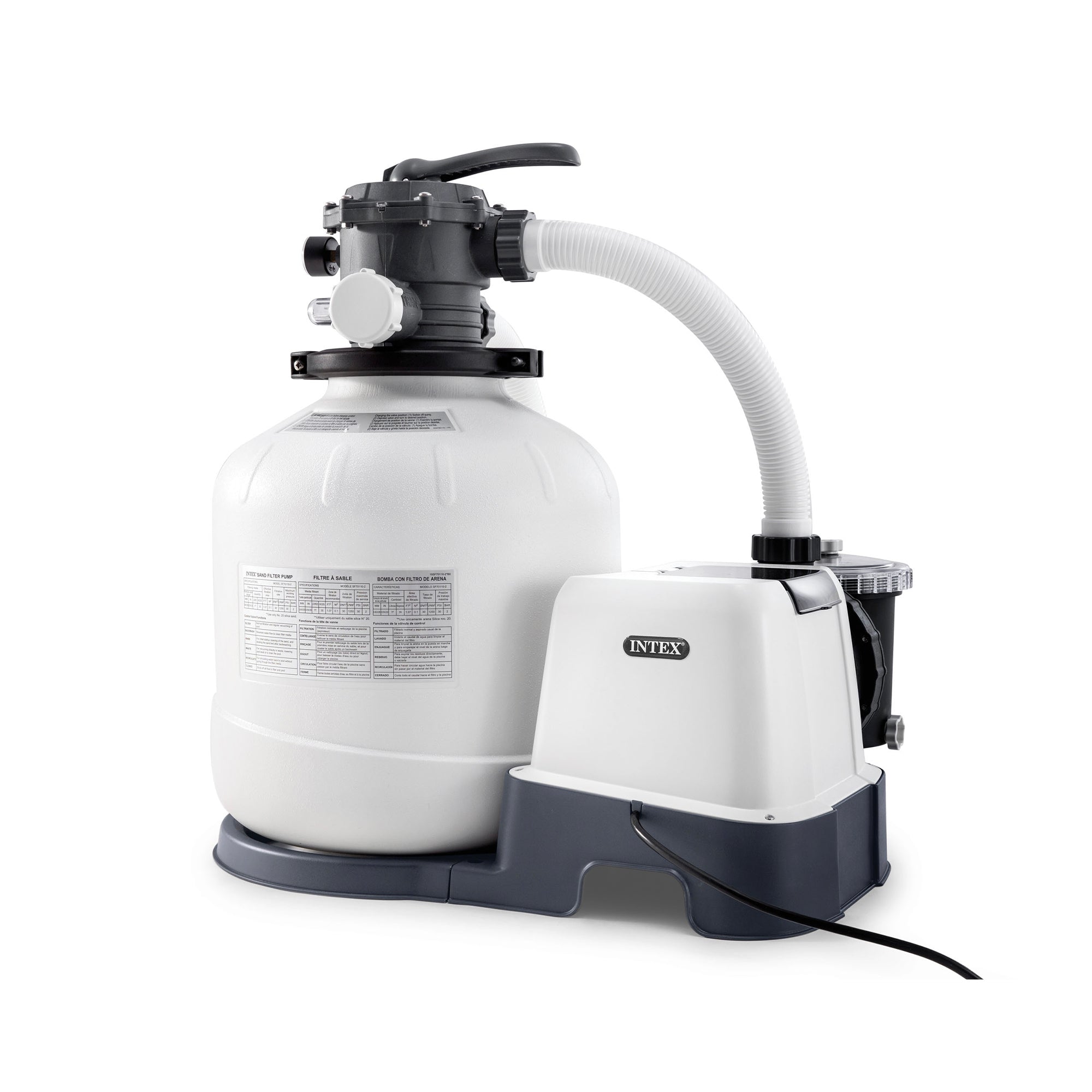 Intex 2,150 GPH Krystal Clear Saltwater System & Sand Filter Pump (Used)