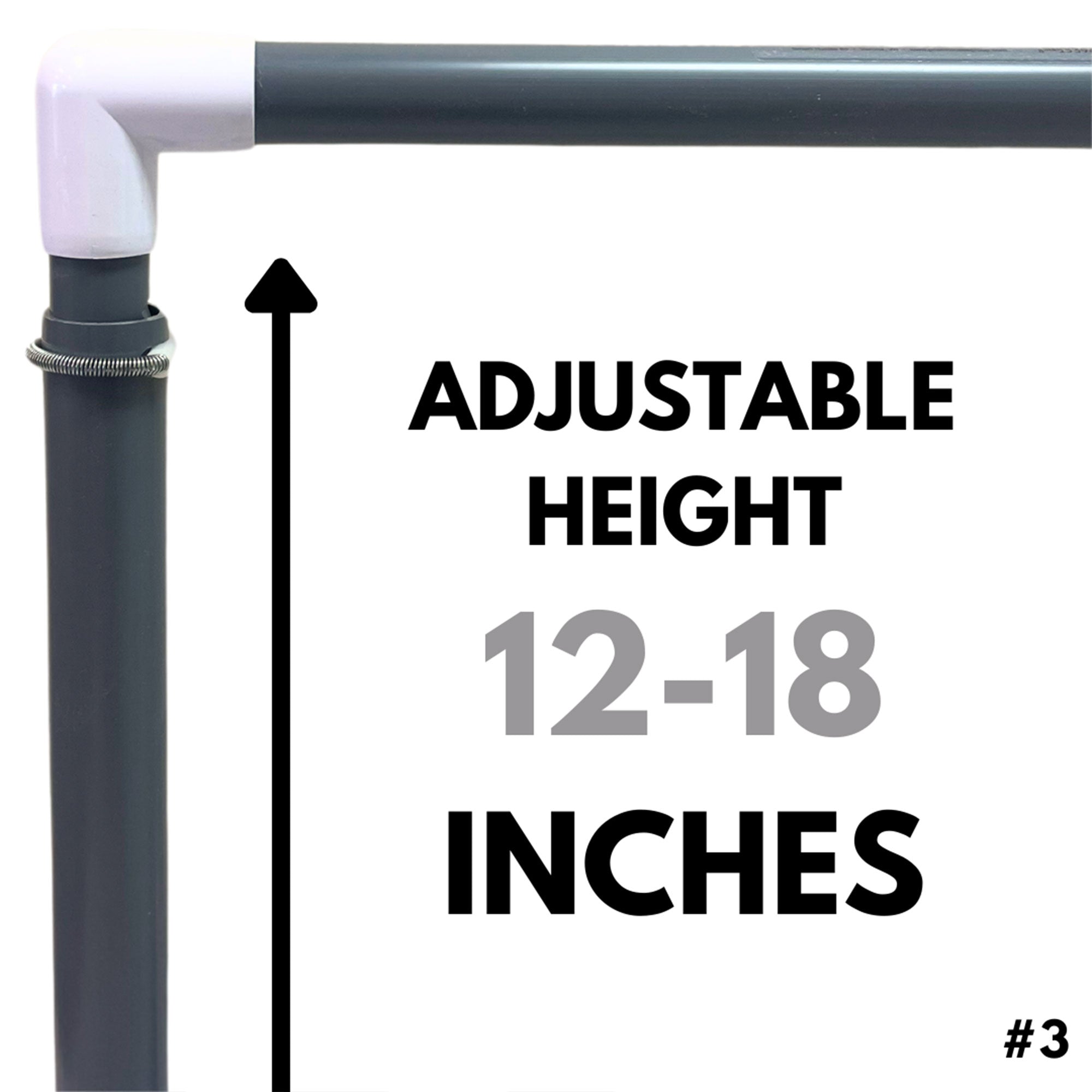 Prism Fitness 12-18 Inches Smart Adjustable-Height Workout Hurdles, Set of 3 - Smart-nests