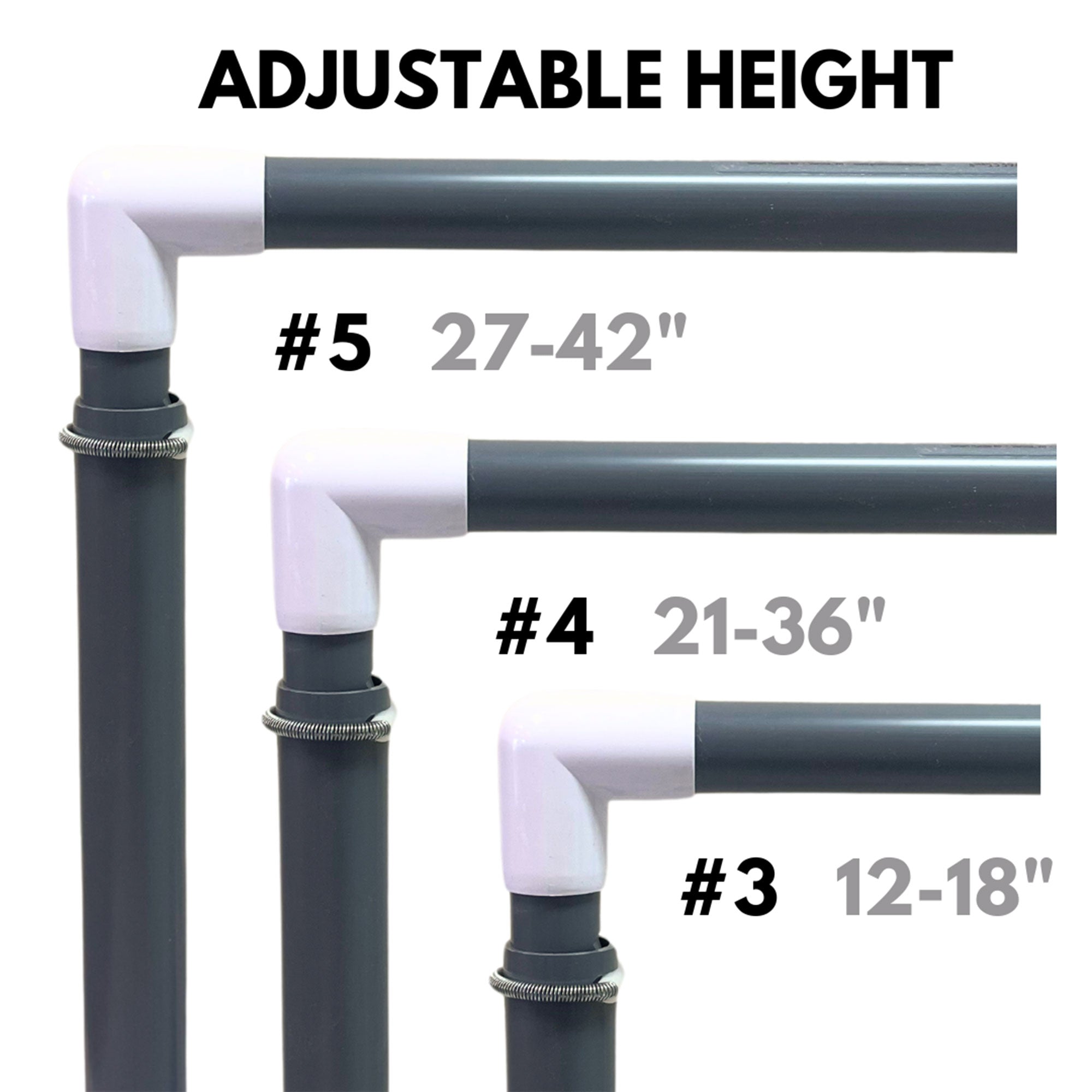Prism Fitness 21-36 Inches Smart Adjustable-Height Workout Hurdles, Set of 3 - Smart-nests