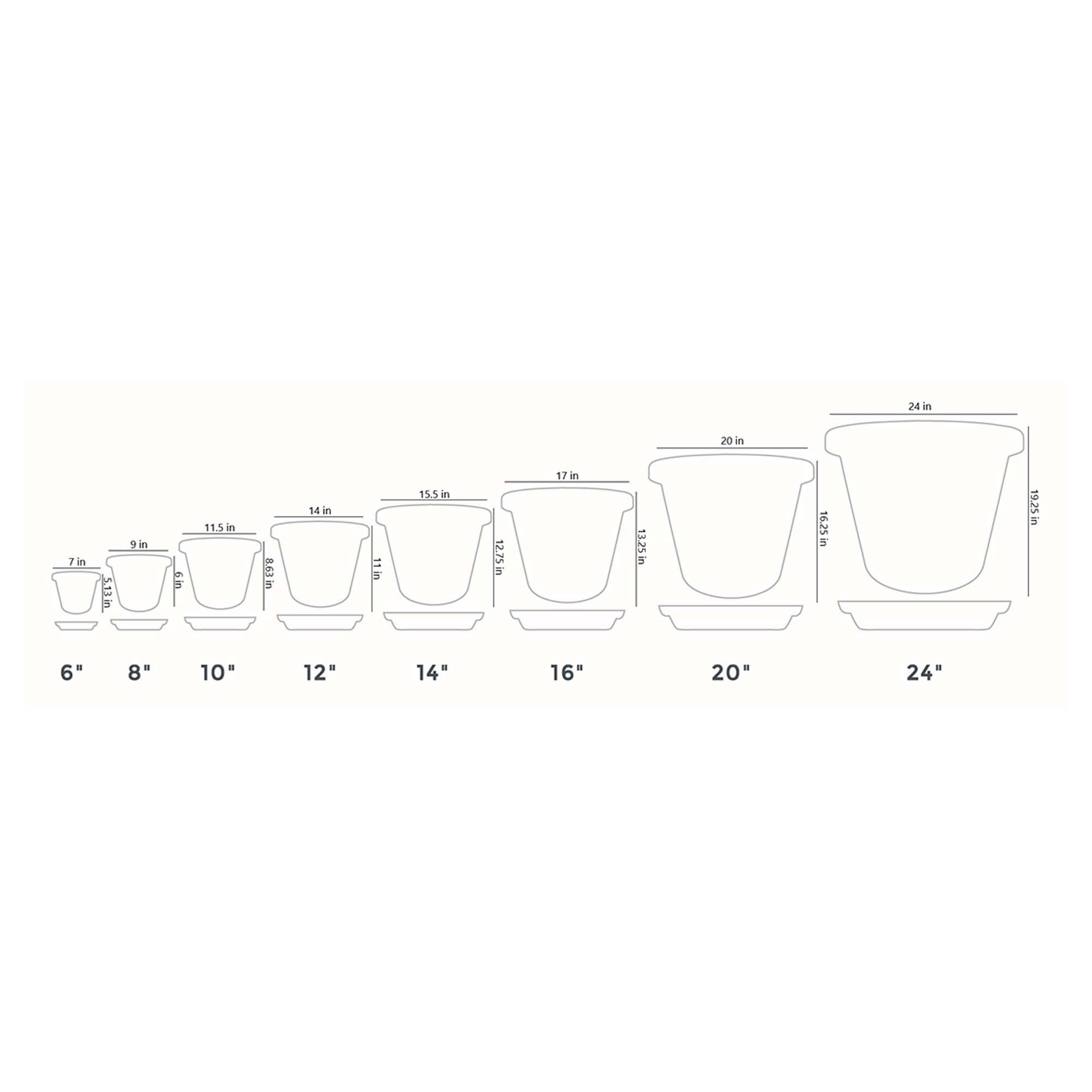 The HC Companies 21 Inch Planter Saucer for Classic Pot Containers, Sandstone - Smart-nests