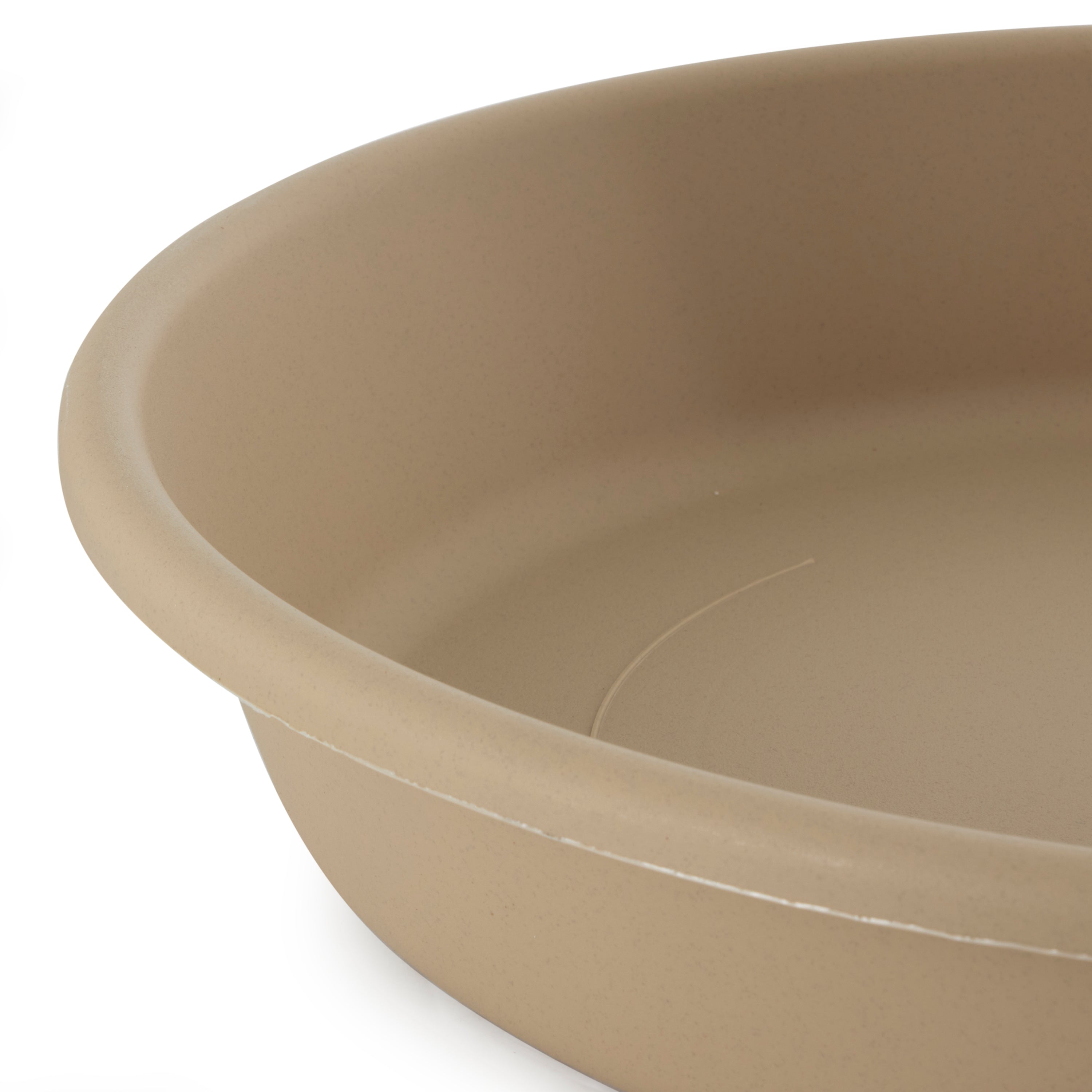 The HC Companies 21 Inch Planter Saucer for Classic Pot Containers, Sandstone - Smart-nests