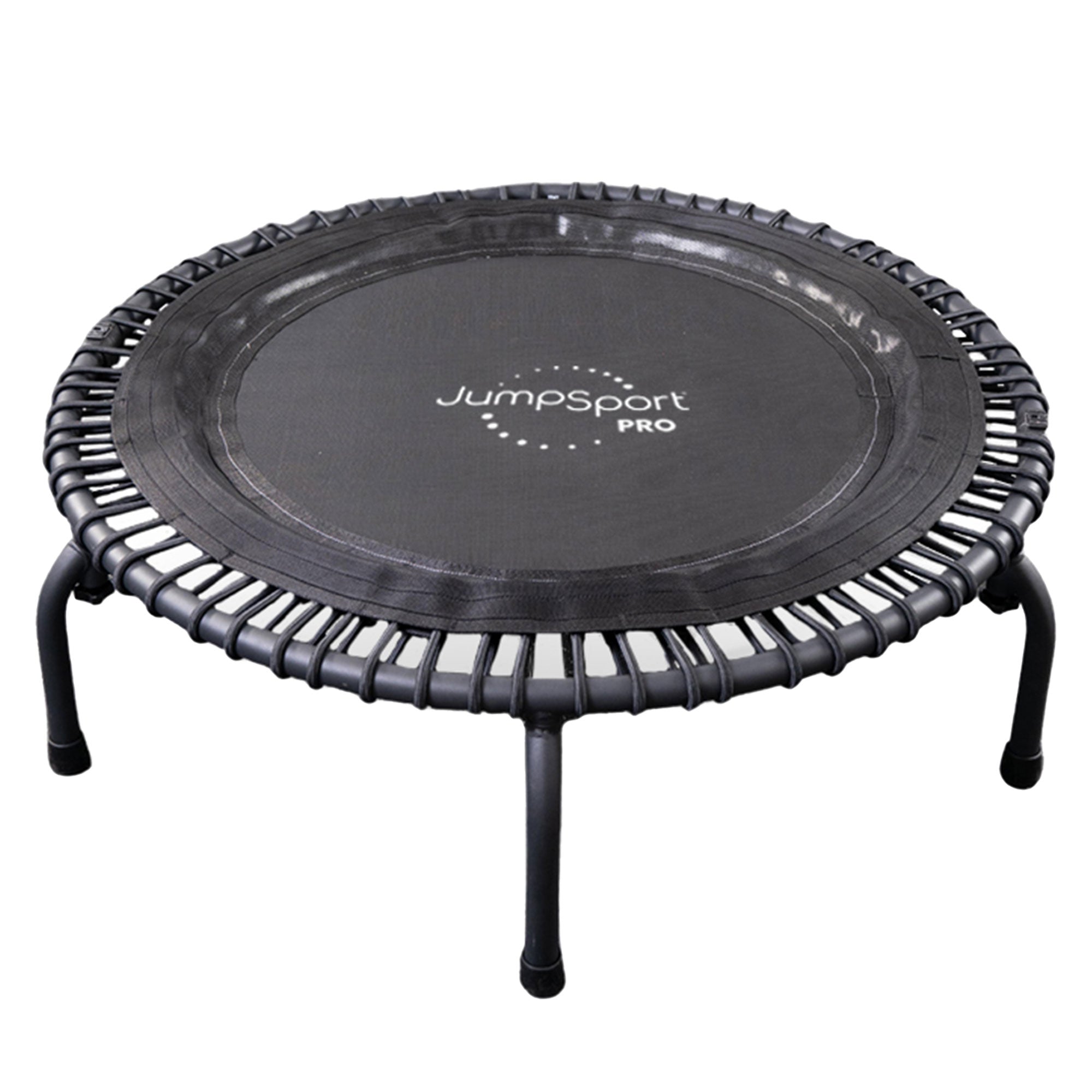 JumpSport 550f PRO Indoor Lightweight 44 Inch Folding Fitness Trampoline, Black - Smart-nests