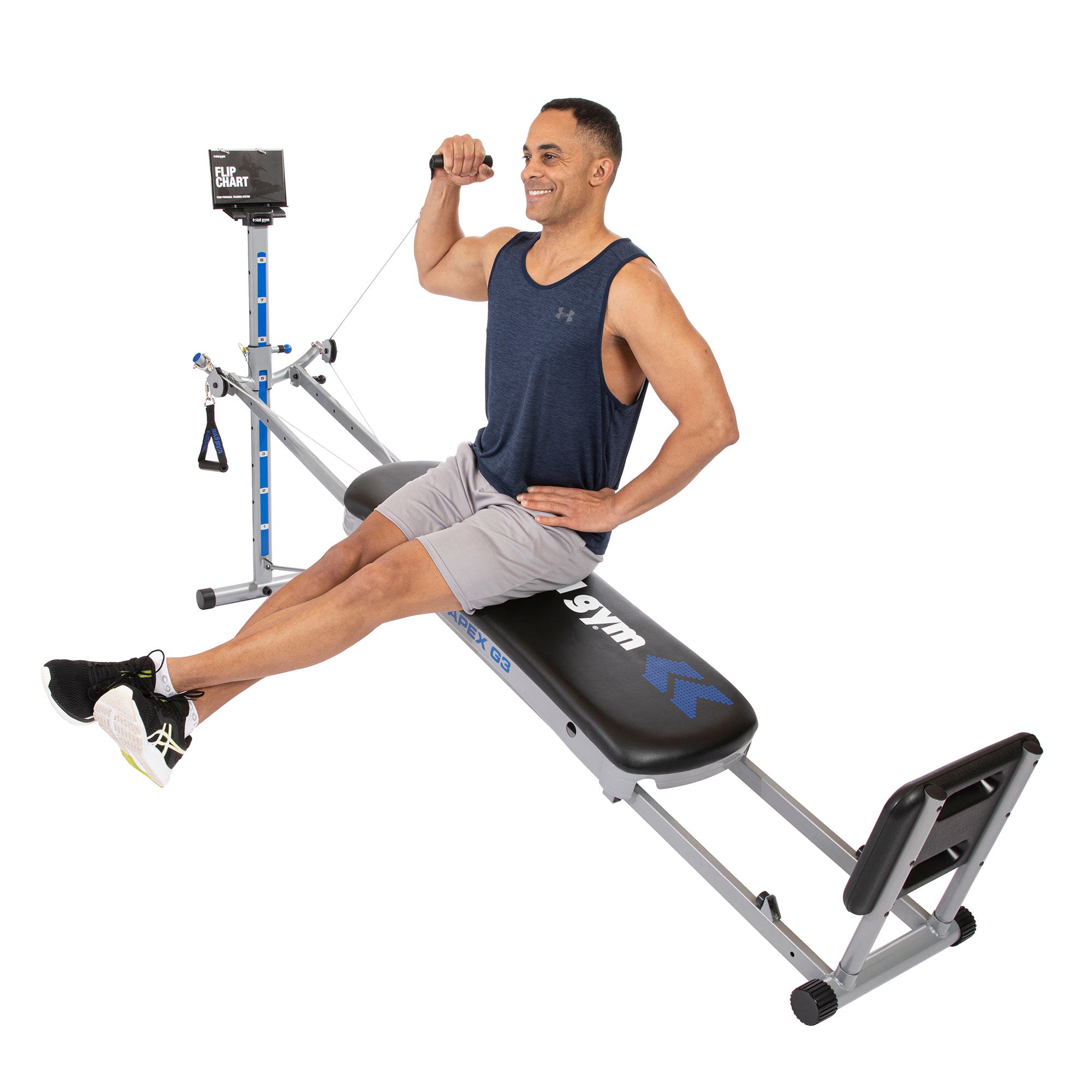 Total Gym APEX G3 Home Fitness Incline Weight Trainer with 8 Resistance Levels - Smart-nests