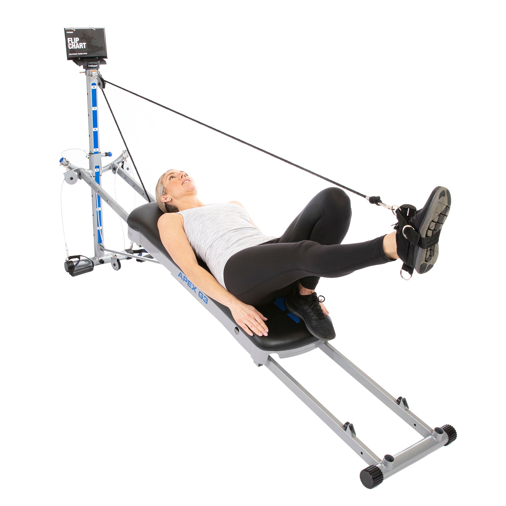 Total Gym APEX G3 Home Fitness Incline Weight Trainer with 8 Resistance Levels - Smart-nests