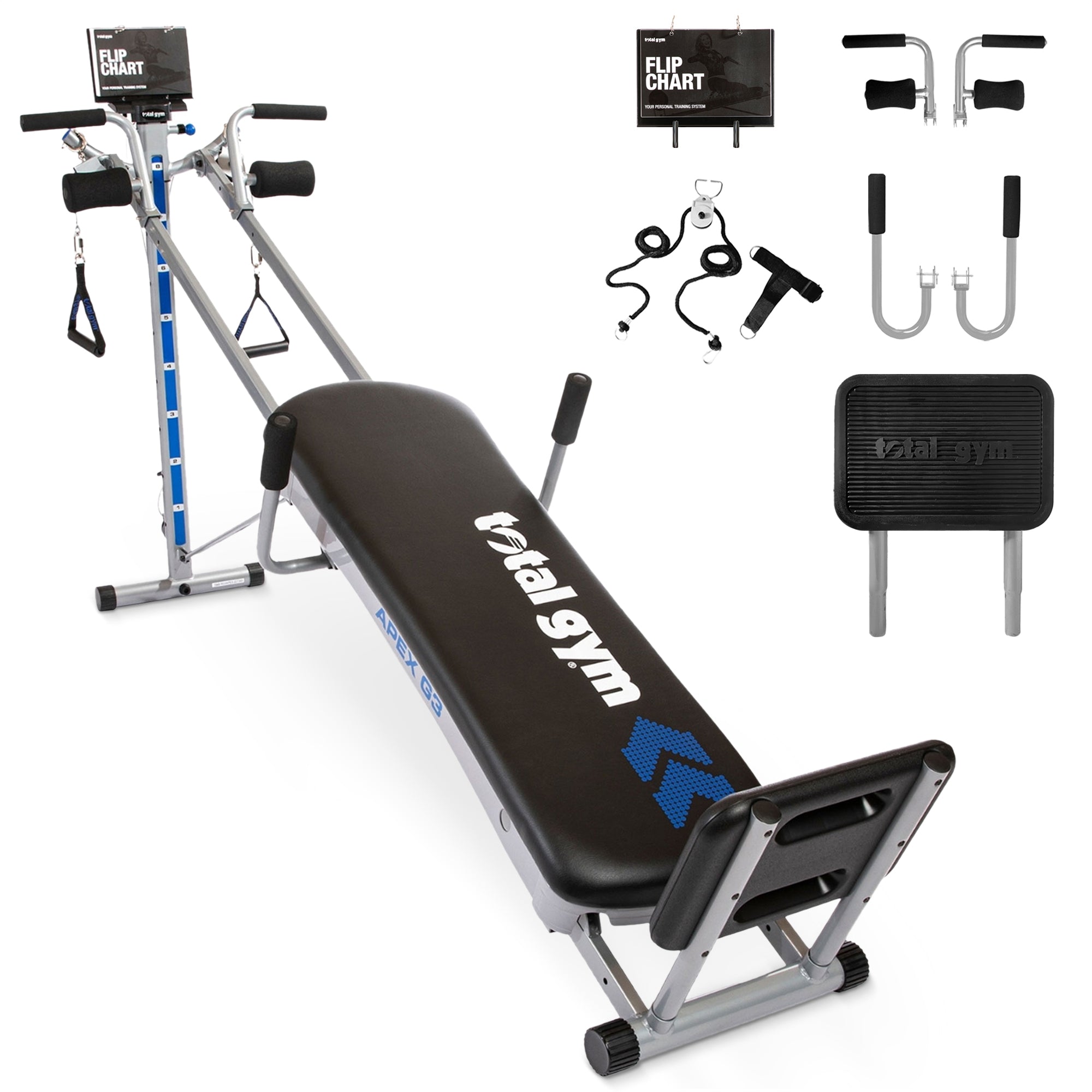 Total Gym APEX G3 Home Fitness Incline Weight Trainer with 8 Resistance Levels - Smart-nests