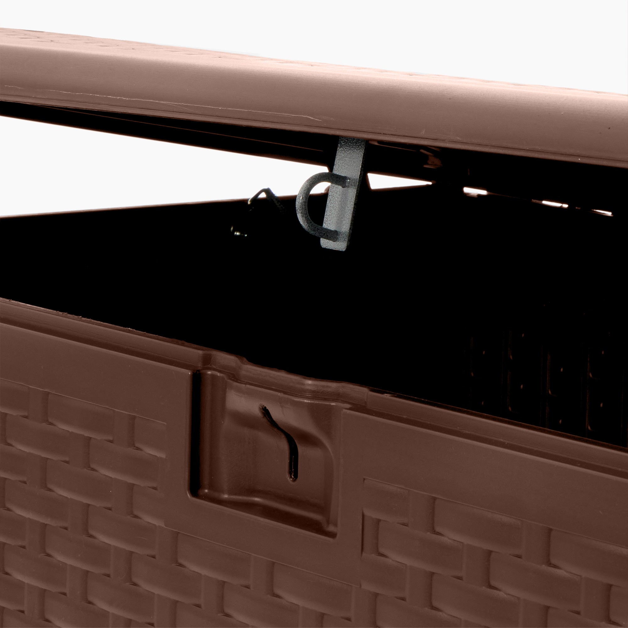 Plastic Development Group 73 Gallon Resin Outdoor Patio Storage Deck Box, Brown - Smart-nests
