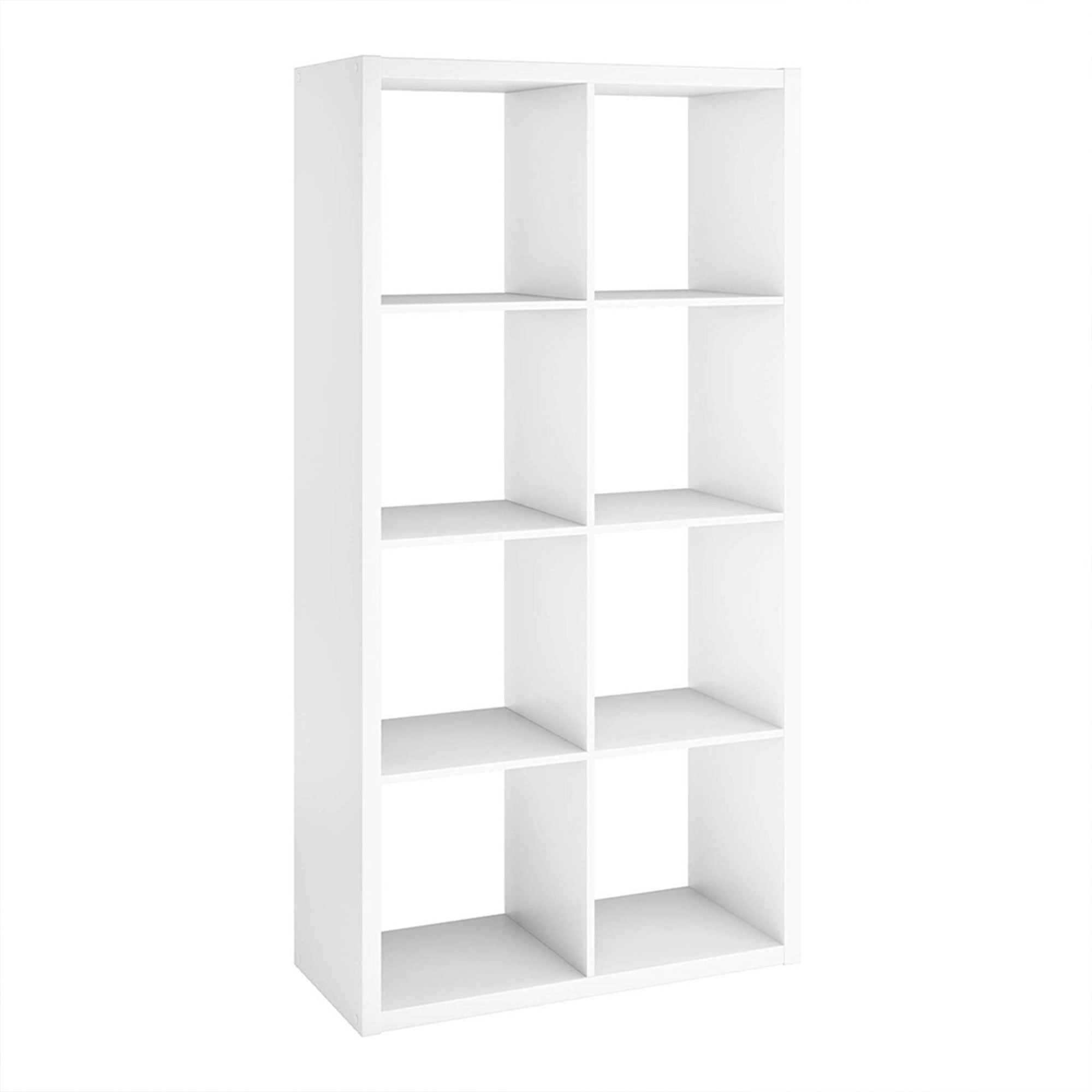 ClosetMaid 4583 Decorative Bookcase Open Back 8-Cube Storage Organizer, White - Smart-nests