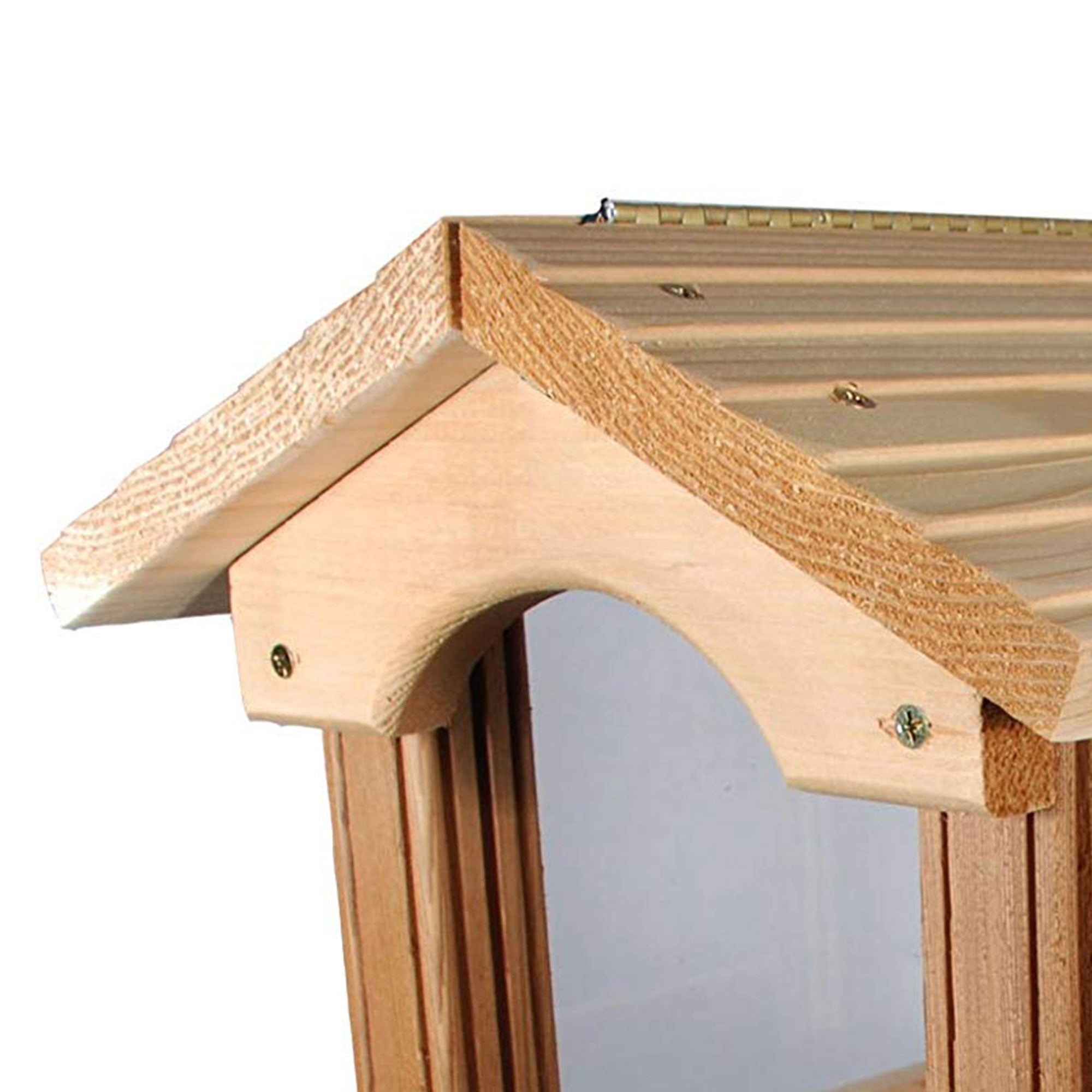 Woodlink PRO4 Premier Large Capacity Ranch Style Red Cedar Wood Bird Feeder - Smart-nests