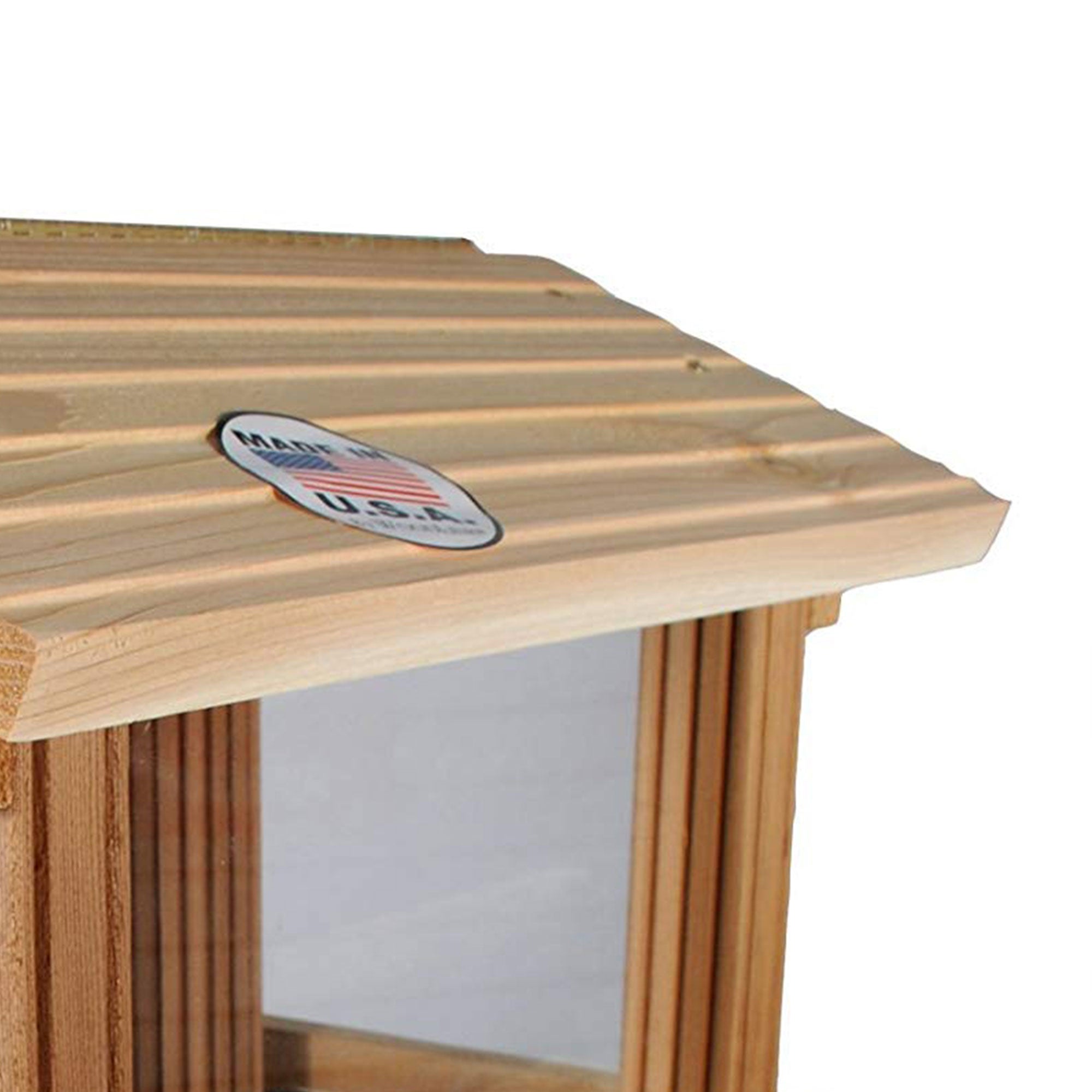 Woodlink PRO4 Premier Large Capacity Ranch Style Red Cedar Wood Bird Feeder - Smart-nests