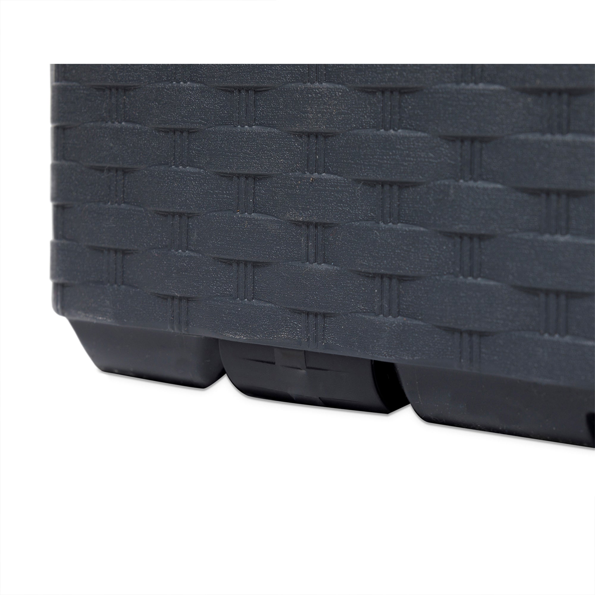Toomax Portofino Large 90 Gallon Plastic Outdoor Storage Backyard Deck Box, Gray - Smart-nests