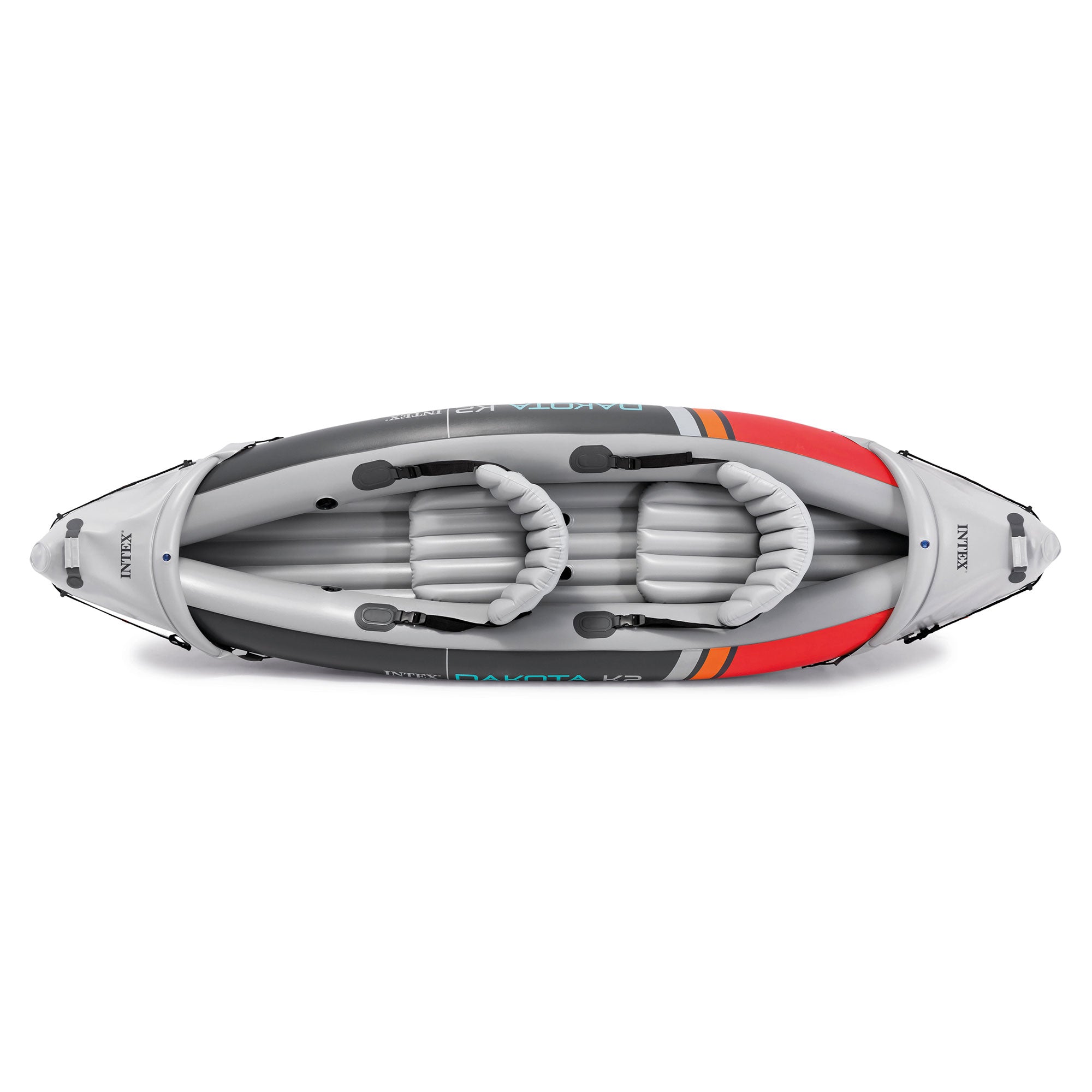 Intex Dakota K2 2 Person Vinyl Inflatable Kayak and Accessory Kit w/ Oars & Pump - Smart-nests
