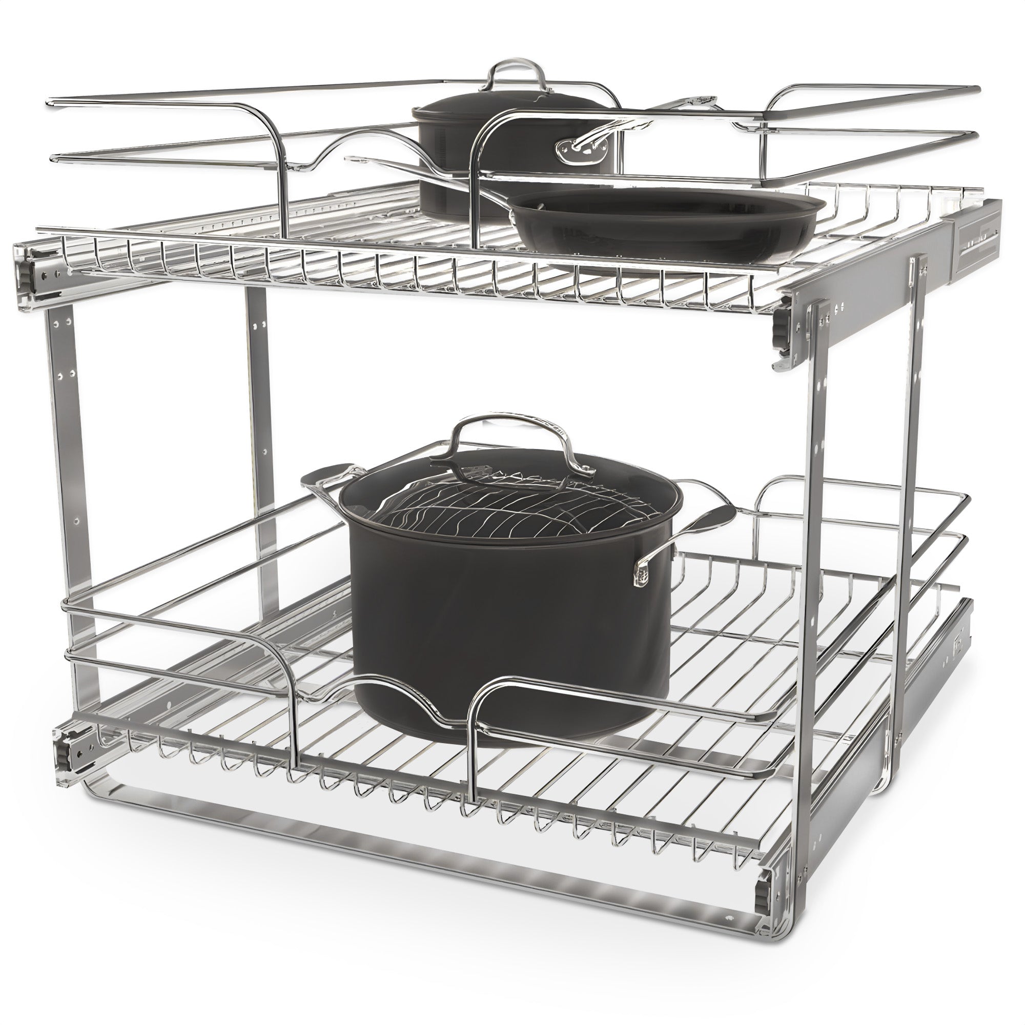 Rev-A-Shelf Kitchen Cabinet Pullout Shelf Organizer, 21 x 22 In, 5WB2-2122CR-1