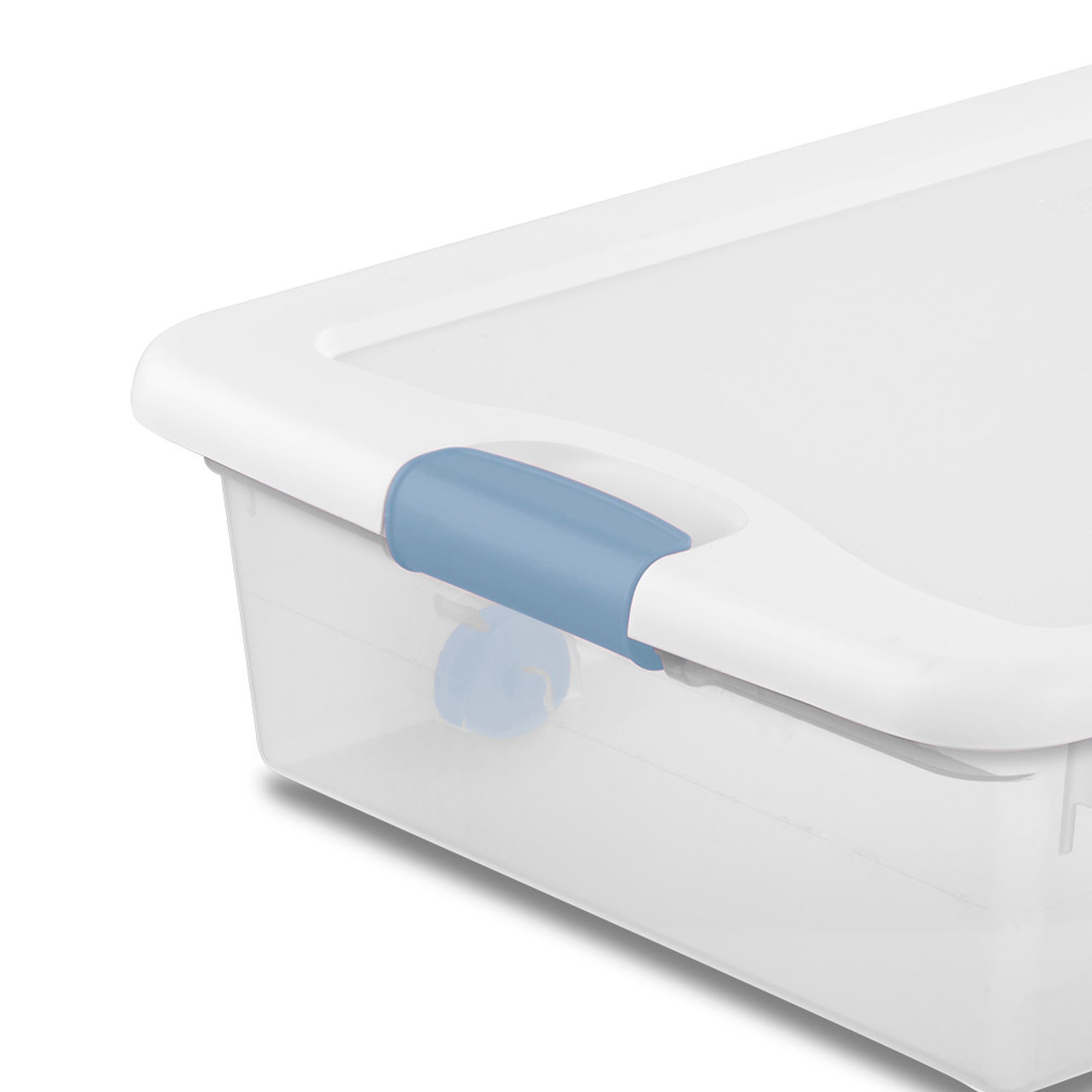 Sterilite 56 Quart Latching Stackable Wheeled Storage Container w/ Lid, (4 Pack) - Smart-nests