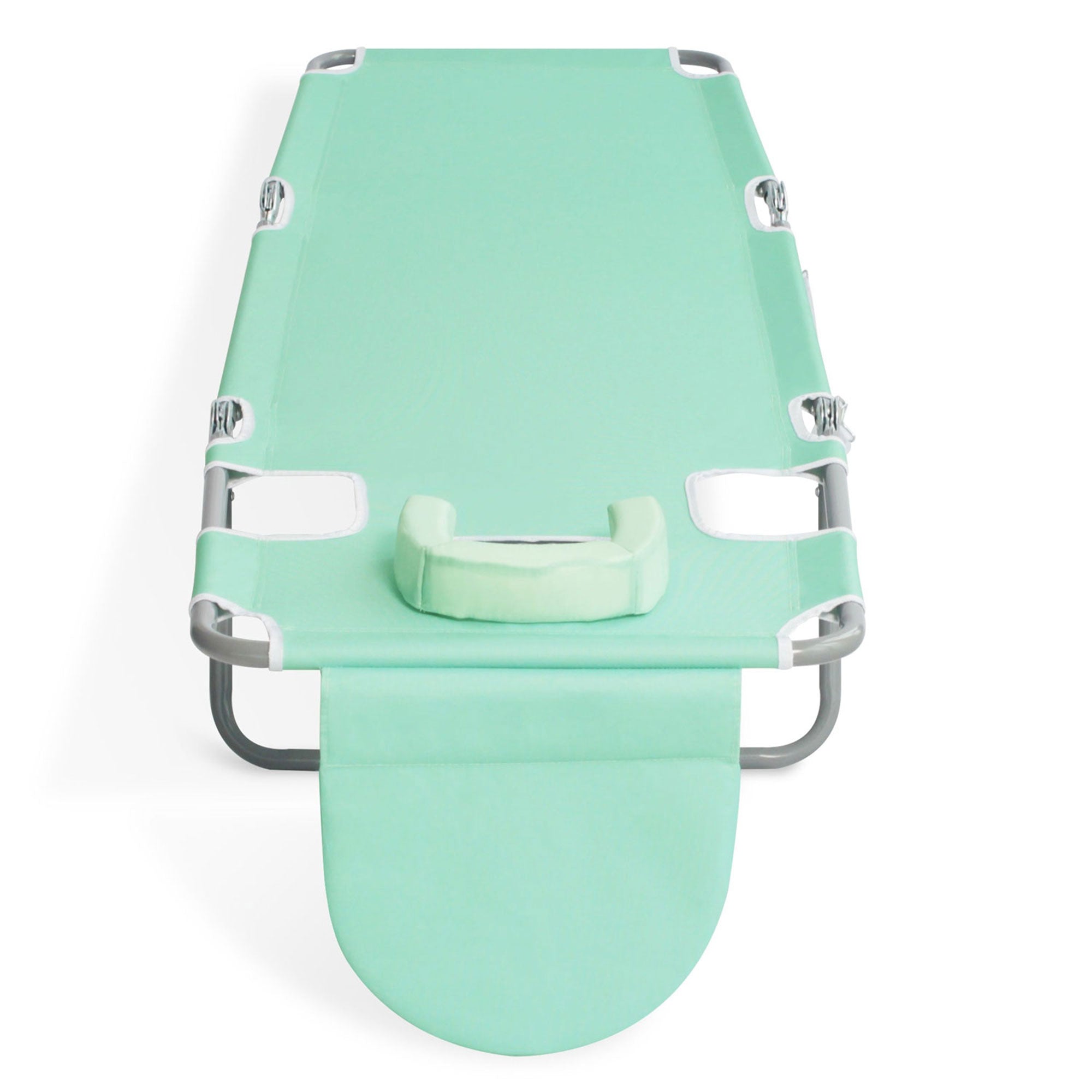 Ostrich Chaise Lounge, Portable Facedown Beach Camping Pool Tanning Chair, Teal - Smart-nests