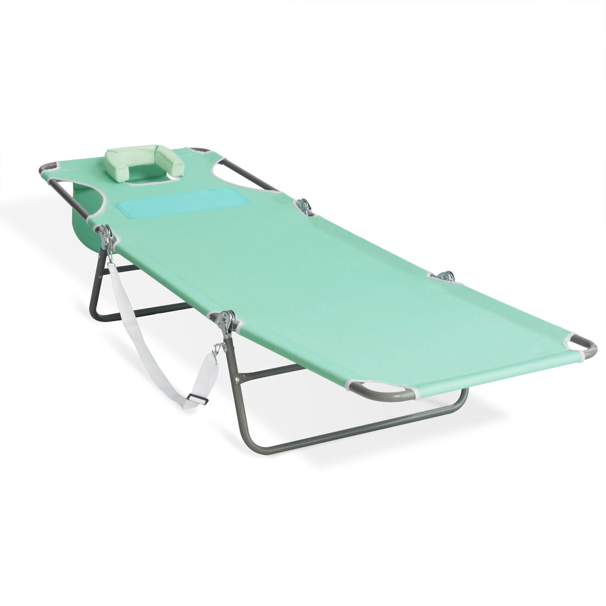 Ostrich Ladies Comfort Lounger, Portable Beach Camping Pool Tanning Chair, Teal - Smart-nests