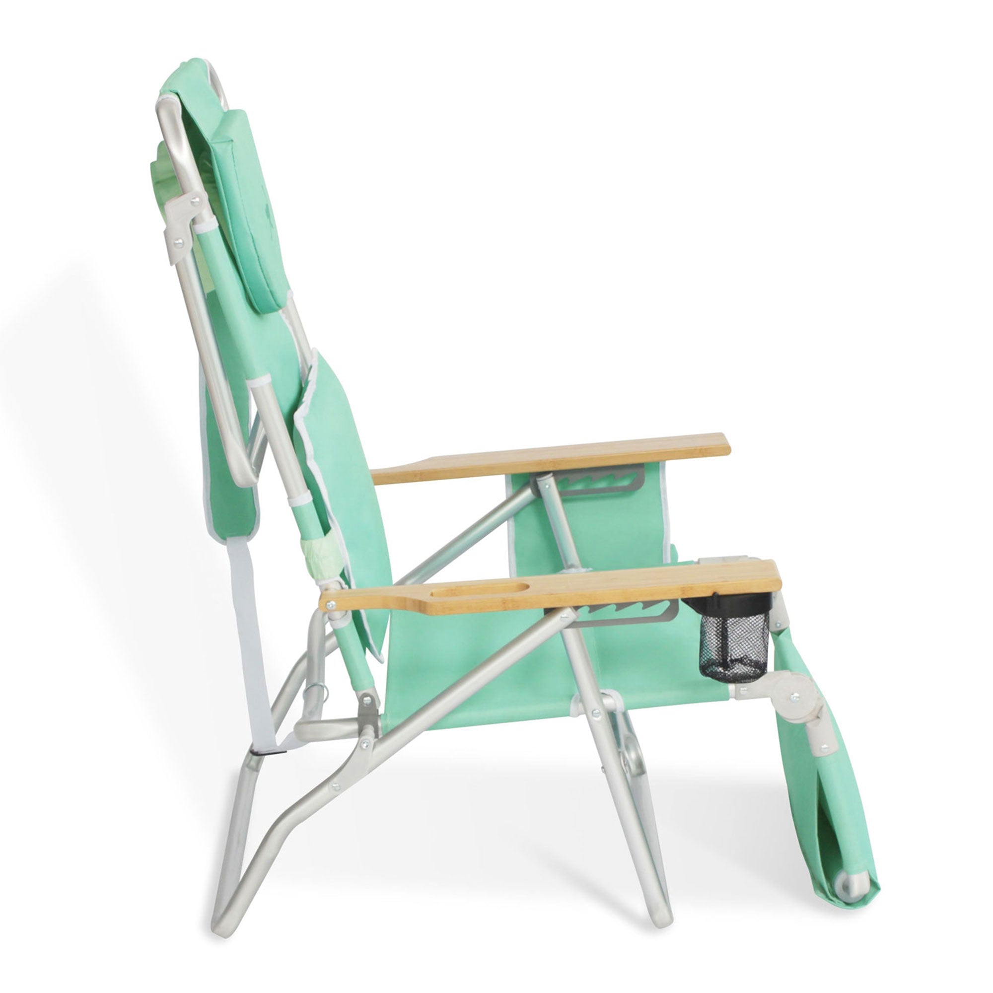 Ostrich Deluxe 3N1 Lightweight Outdoor Lawn Beach Lounge Chair w/Footrest, Teal - Smart-nests