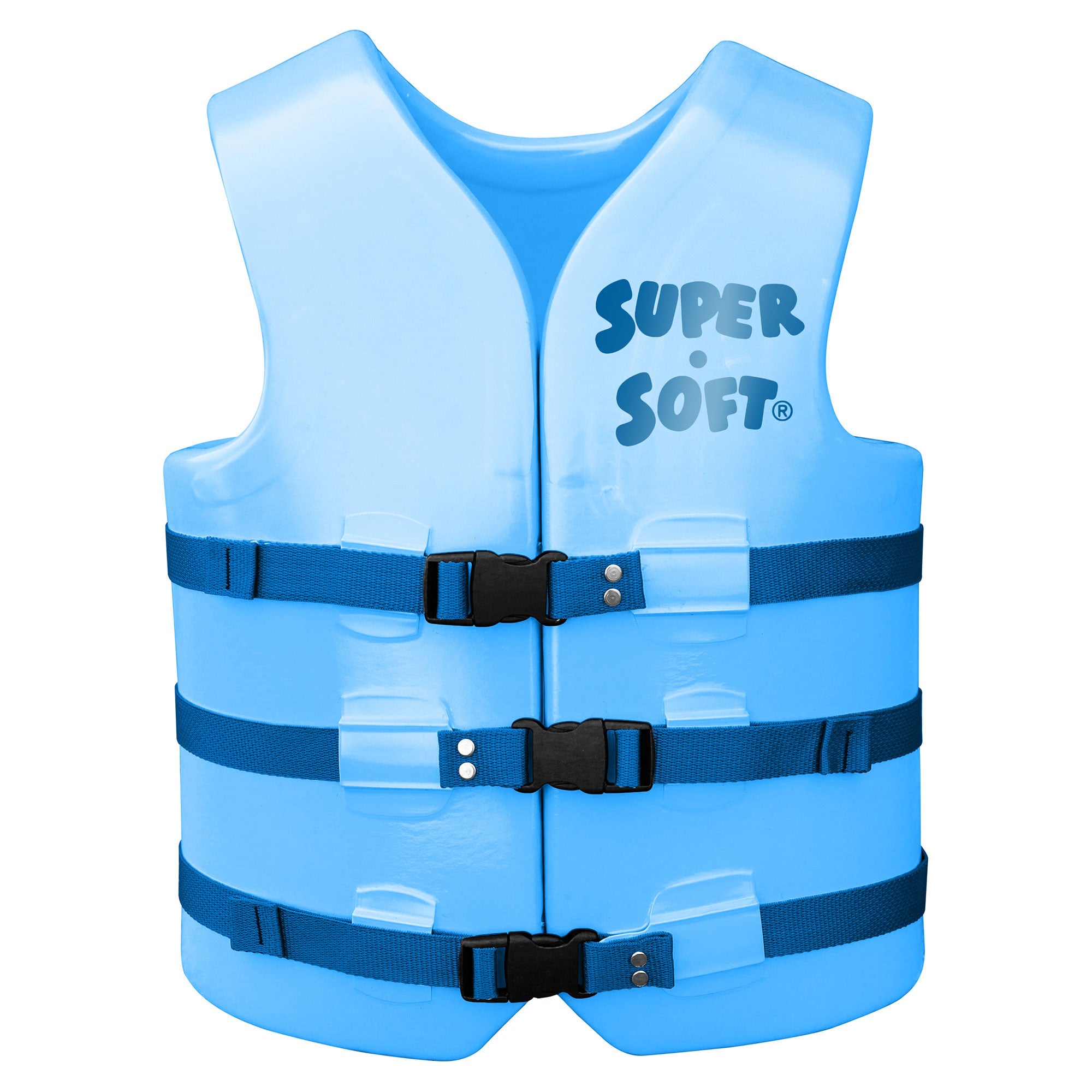 TRC Recreation Super Soft Medium Life Jacket Vinyl Coated Foam Swim Vest, Blue - Smart-nests