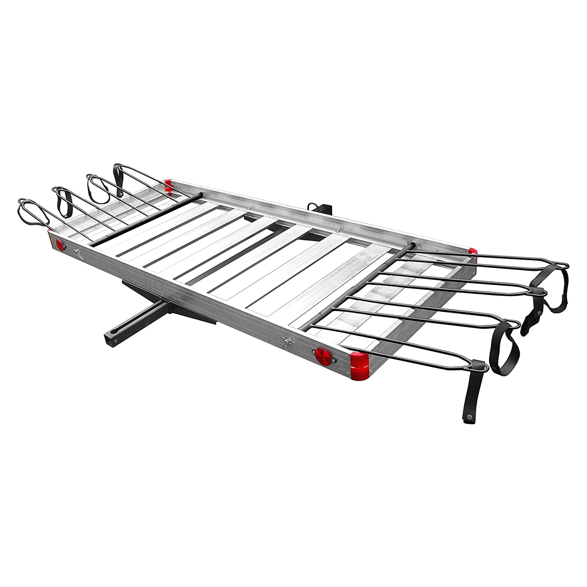 Tow Tuff TTF-2762ACBR Heavy Duty 2-in-1 Aluminum Cargo Carrier with Bike Rack - Smart-nests