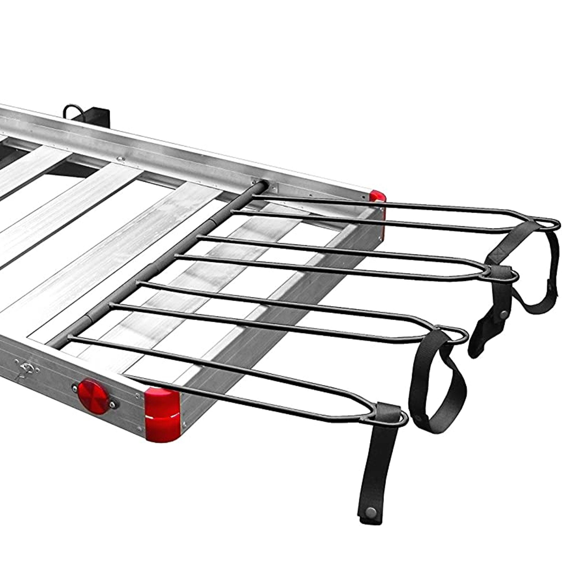 Tow Tuff TTF-2762ACBR Heavy Duty 2-in-1 Aluminum Cargo Carrier with Bike Rack - Smart-nests