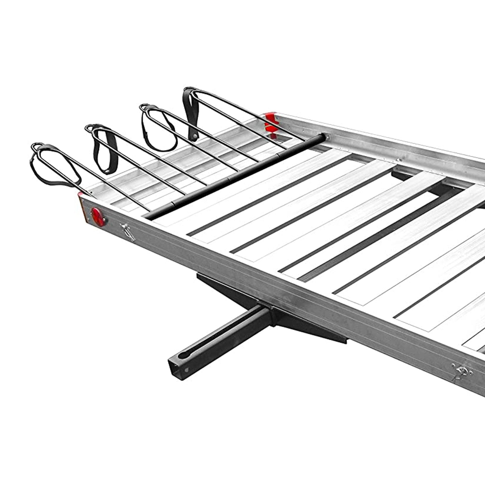Tow Tuff TTF-2762ACBR Heavy Duty 2-in-1 Aluminum Cargo Carrier with Bike Rack - Smart-nests