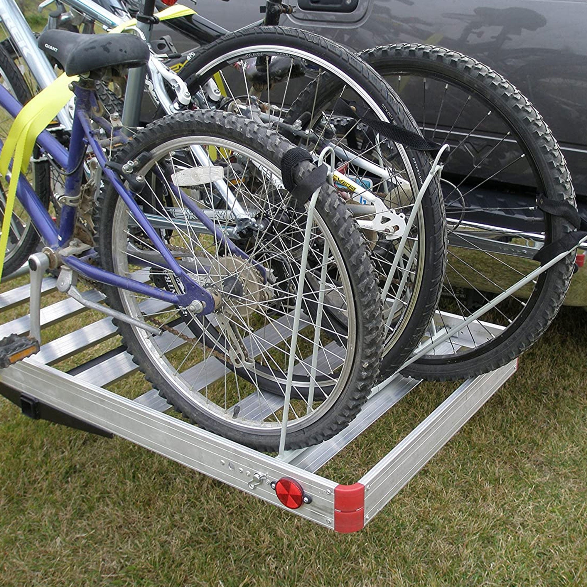 Tow Tuff TTF-2762ACBR Heavy Duty 2-in-1 Aluminum Cargo Carrier with Bike Rack - Smart-nests