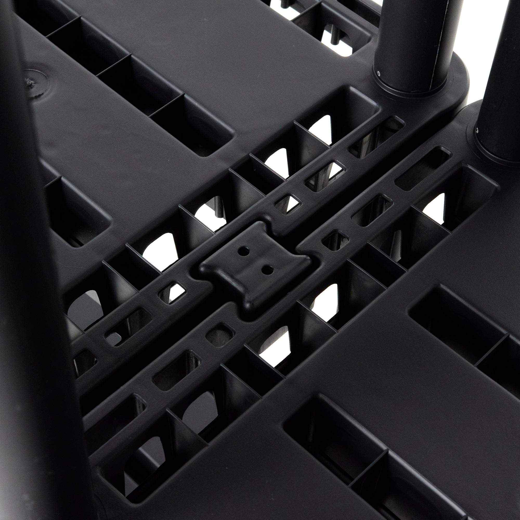 Gracious Living 3 Shelf Knect-A-Shelf Fixed Height Light Duty Storage Unit,Black - Smart-nests
