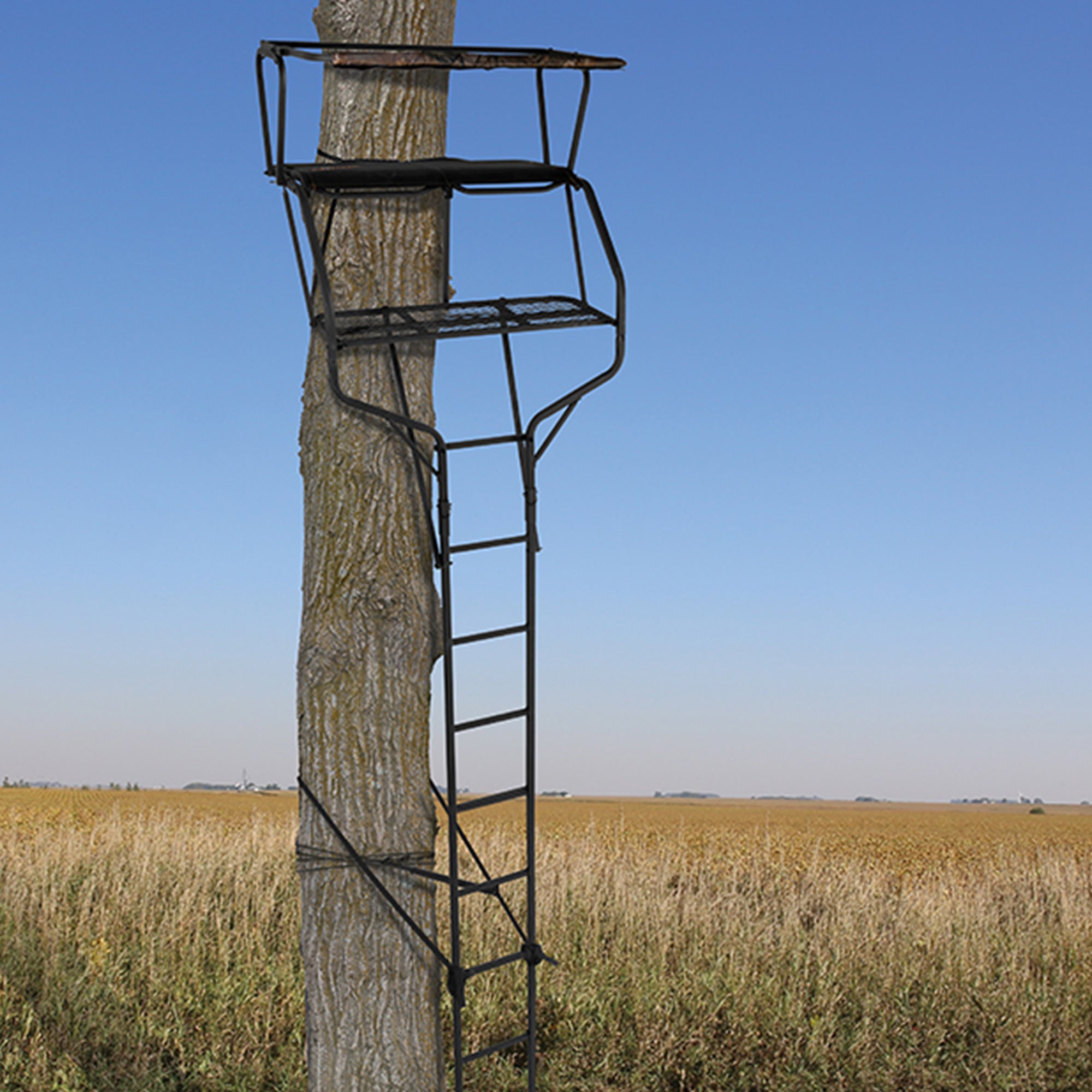Big Game Guardian XLT 18 Foot 2 Person Deer Hunting Ladder Climbing Tree Stand - Smart-nests