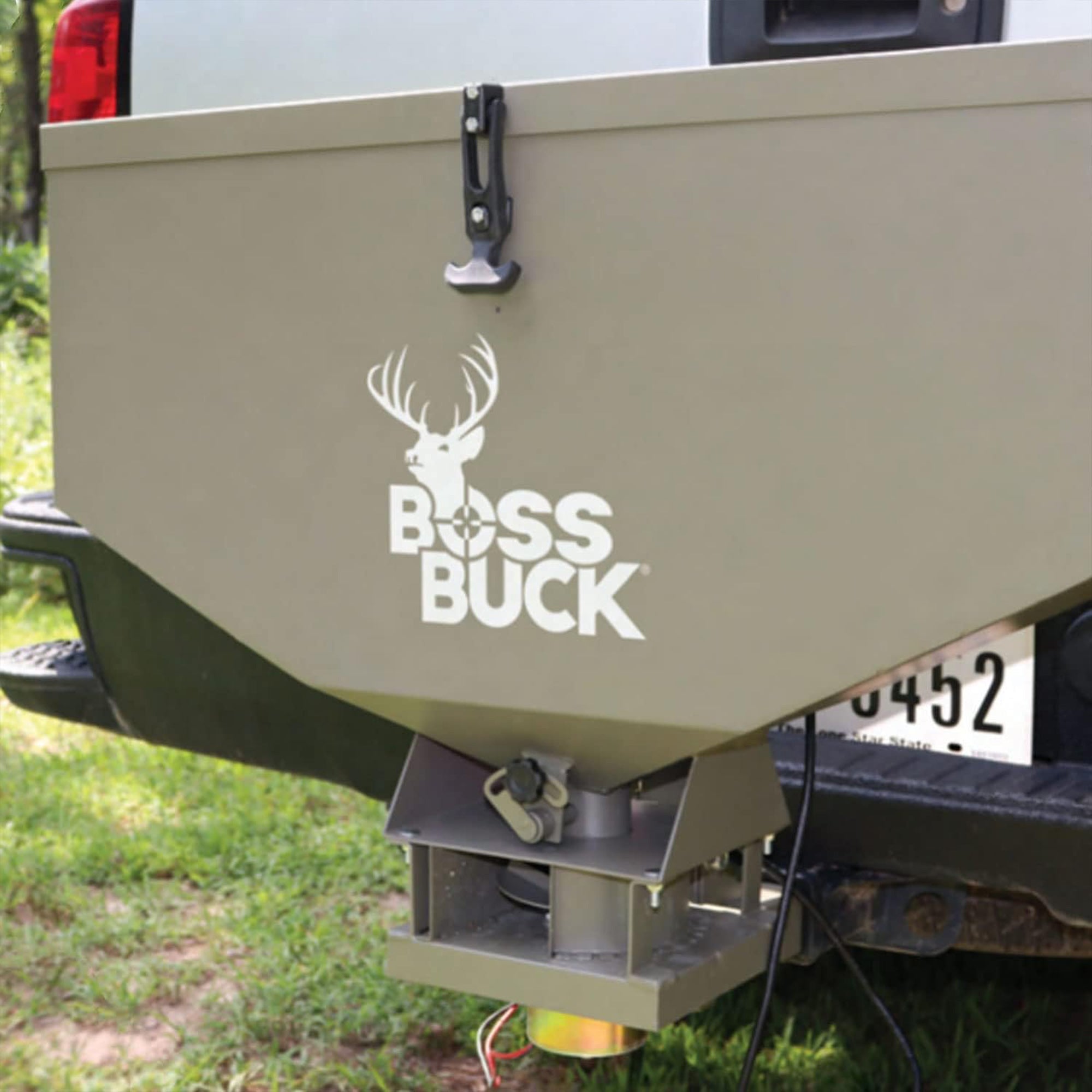 Boss Buck BB-1.80 80 Pound Capacity Non-Typical ATV Feed Spreader and Seeder - Smart-nests