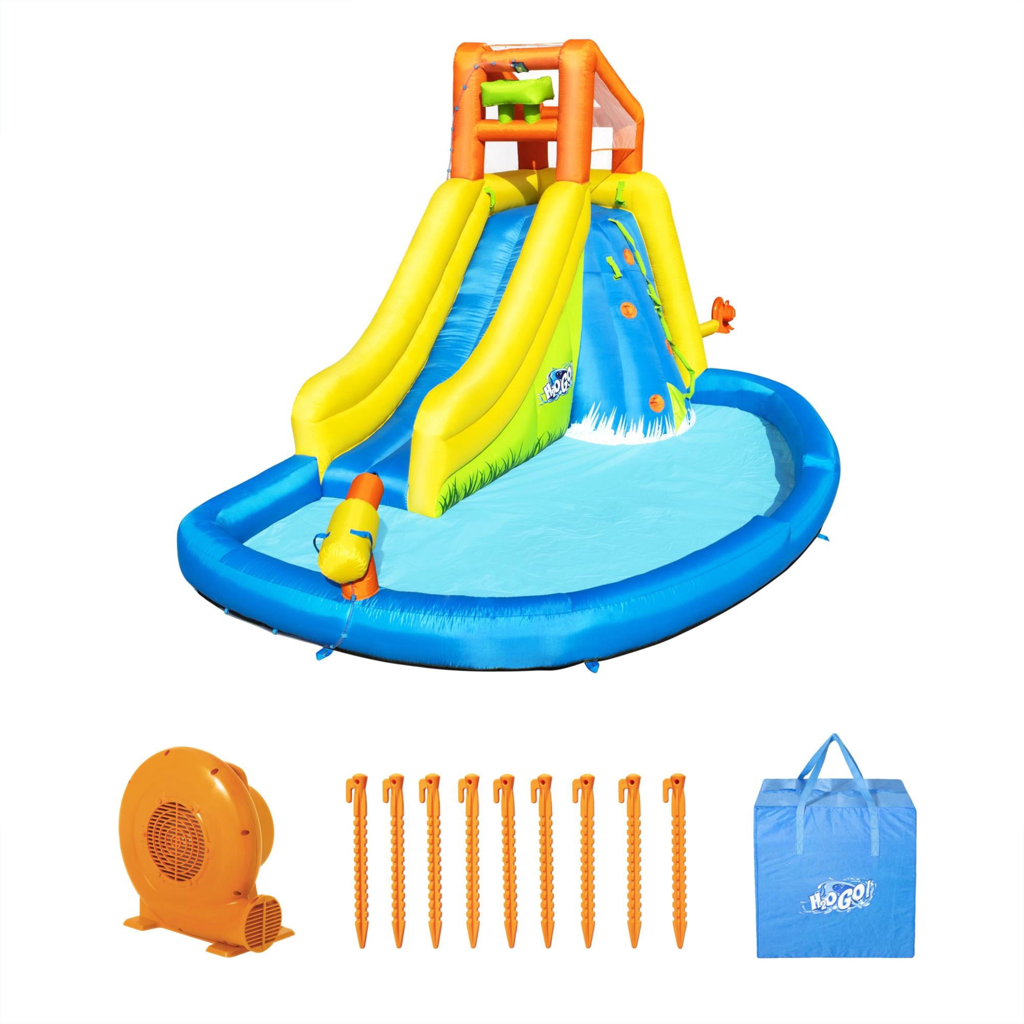 Bestway H2OGO! Mount Splashmore Kids Outdoor Inflatable Water Slide Splash Park - Smart-nests