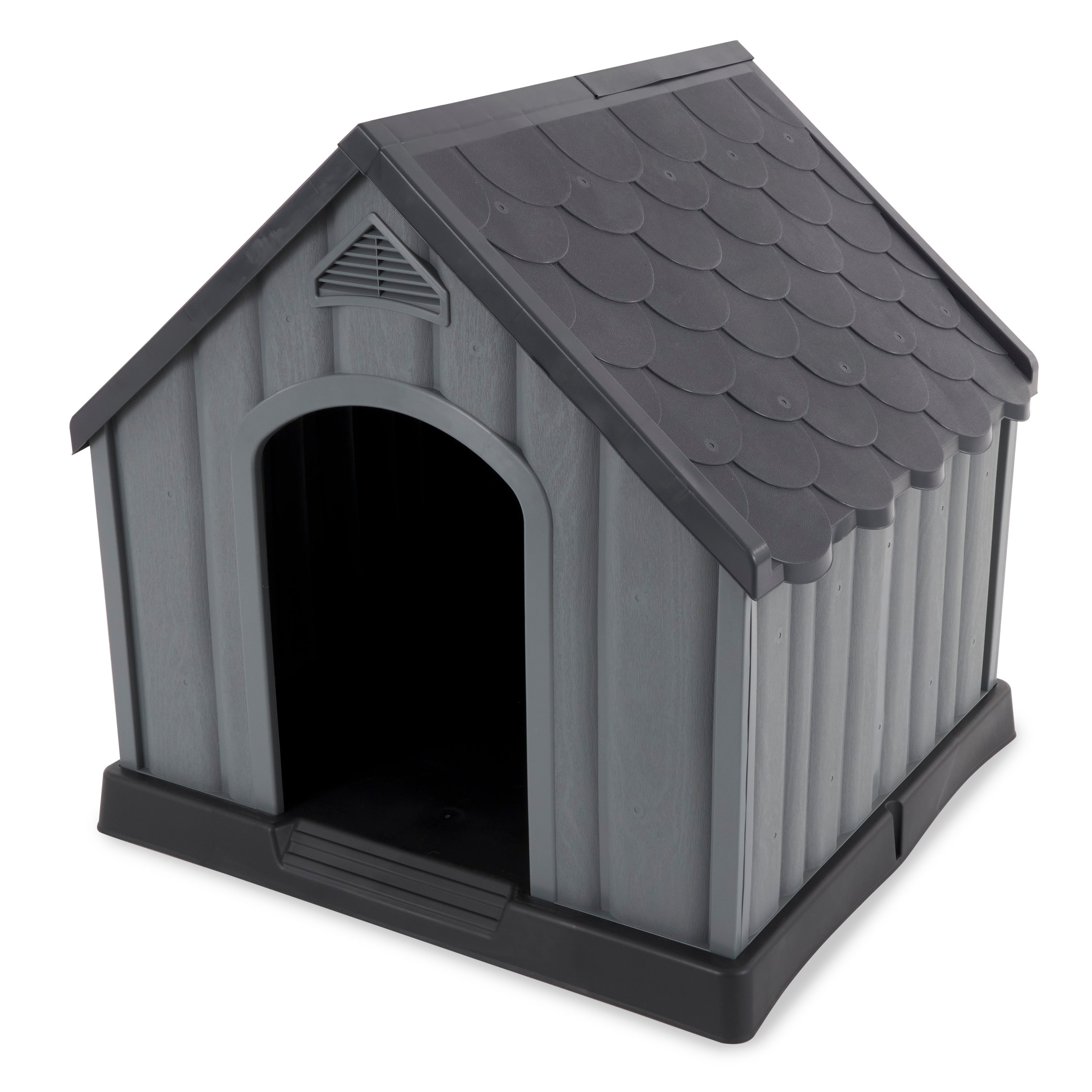 Ram Quality Products Outdoor Pet House Large Waterproof Dog Kennel Shelter, Gray - Smart-nests