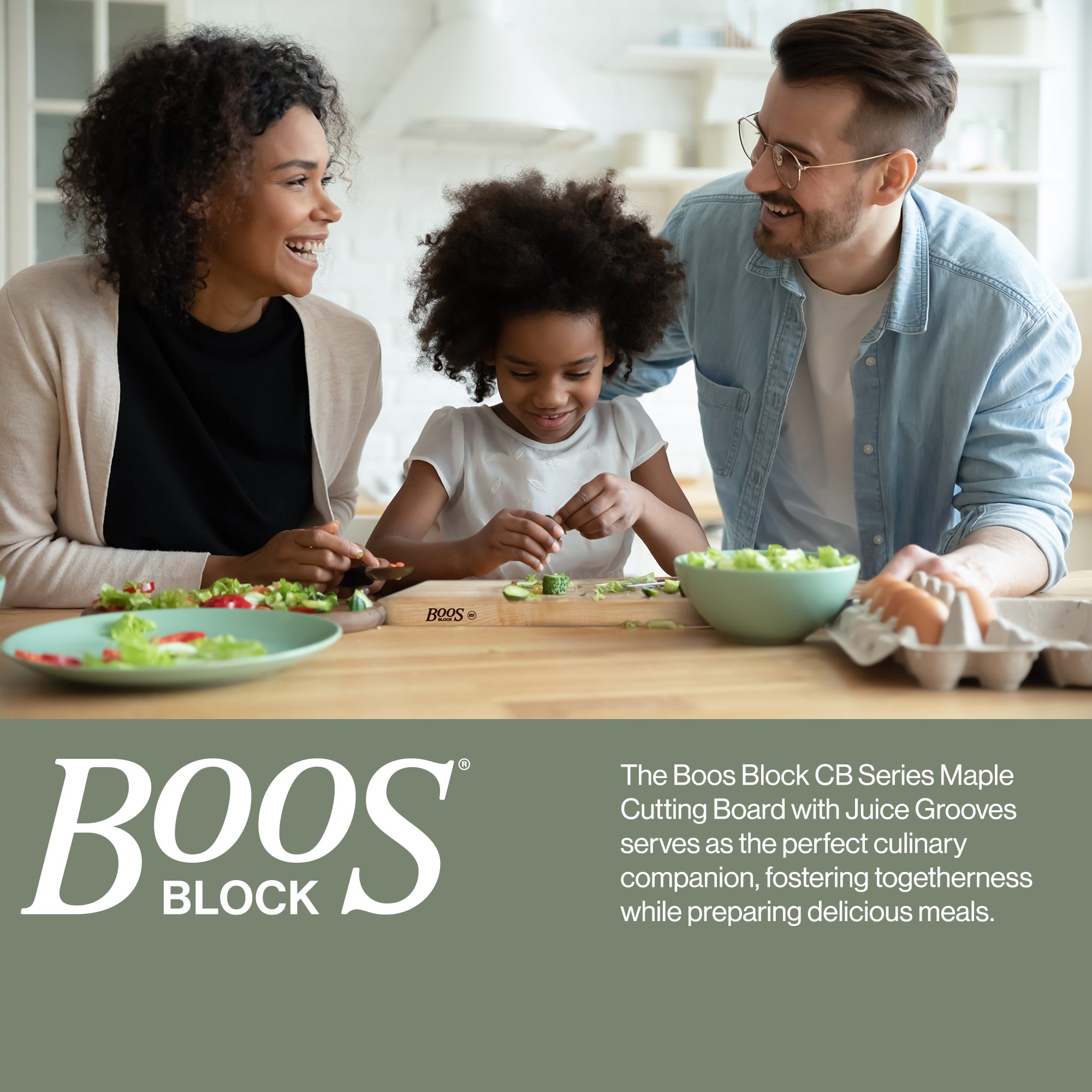 John Boos Large Maple Wood Edge Grain Reversible Cutting Board, 24" x 18" x 1.5" - Smart-nests