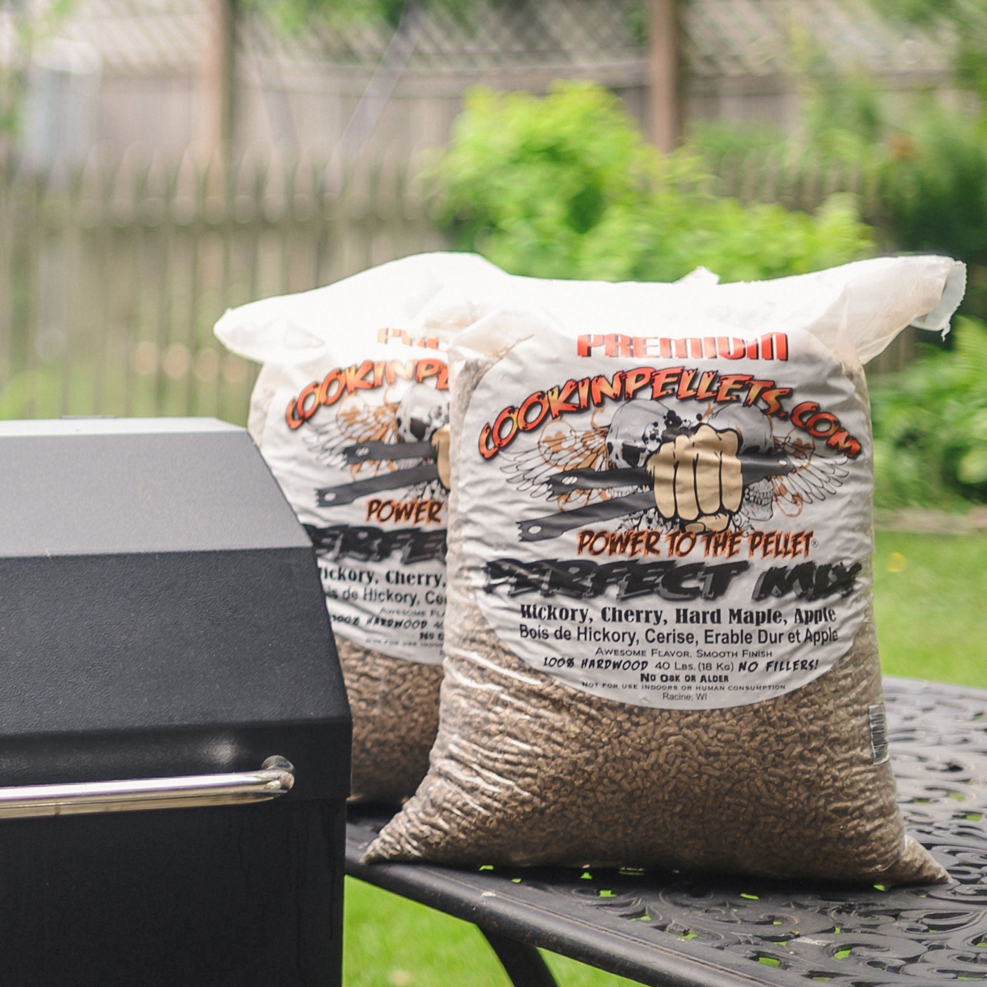 CookinPellets Longhorn Blend Mesquite, Cherry, Maple Wood Pellets, 40 Lb Bag - Smart-nests