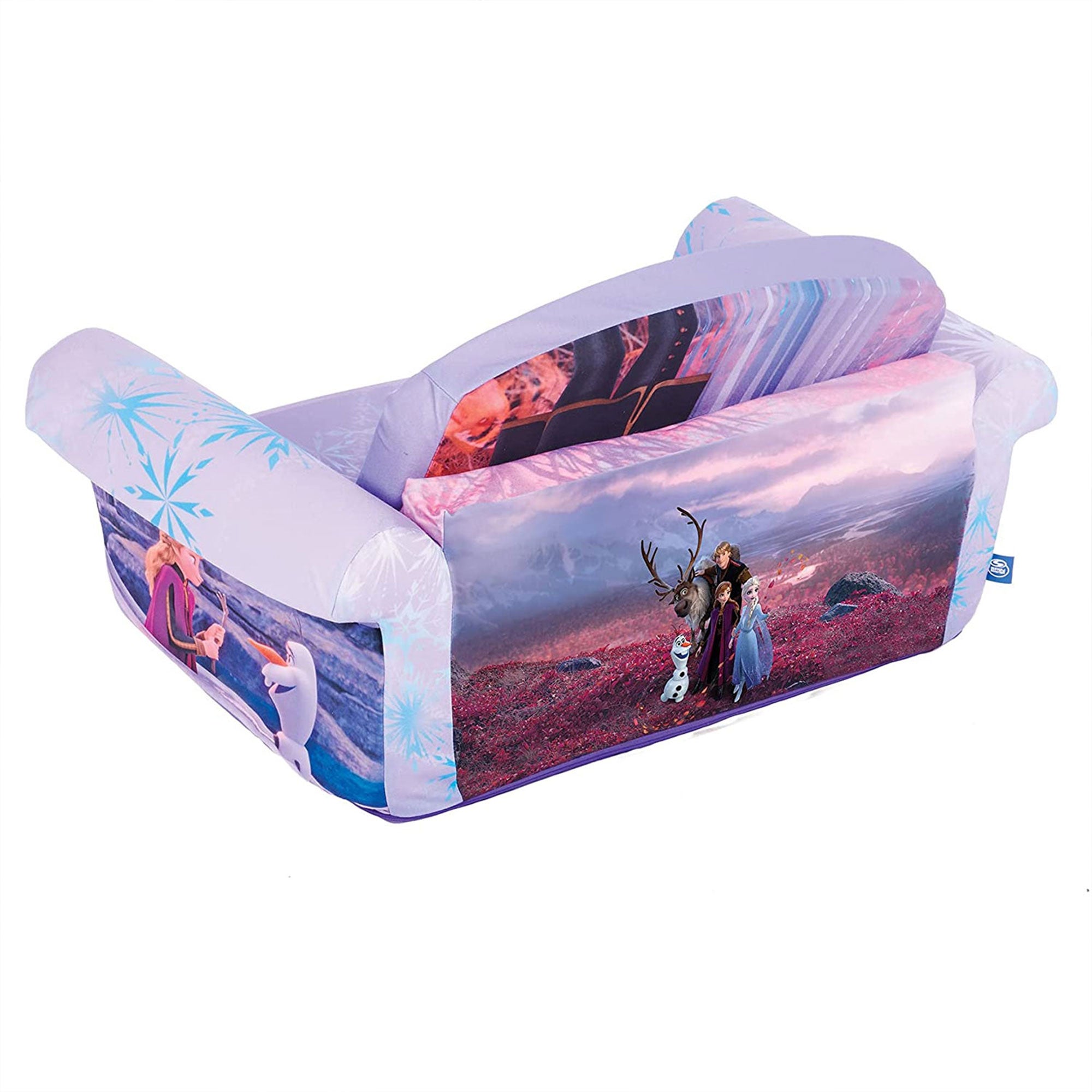 Marshmallow Furniture Kids 2-in-1 Flip Open Foam Compressed Sofa Bed, Frozen 2 - Smart-nests