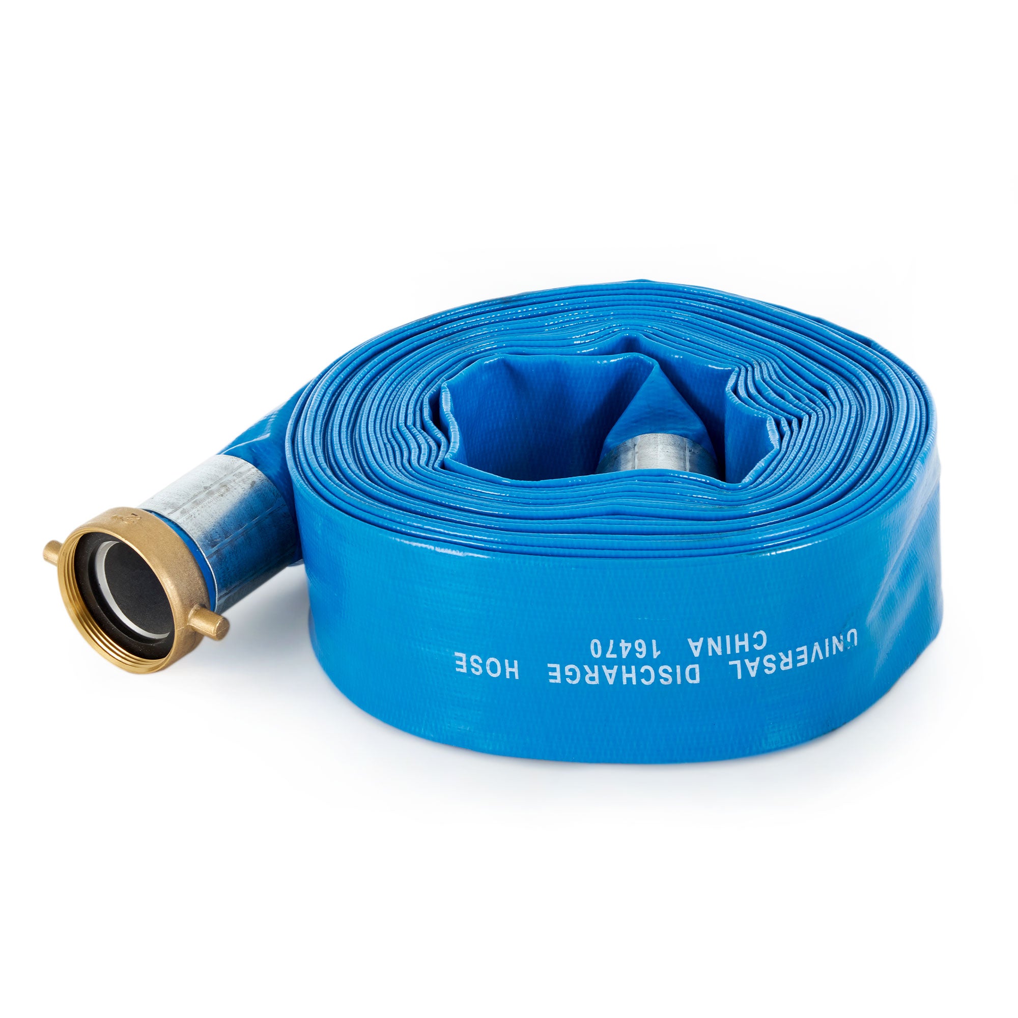 Apache 98138045 2-Inch Diameter 50-Foot Long PVC Lay-Flat Discharge Hose, Blue - Smart-nests
