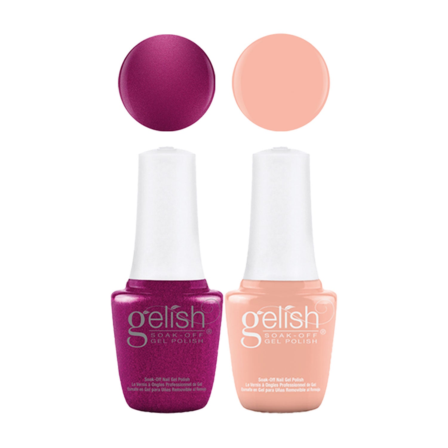 Gelish Mini & Morgan Taylor Feel the Vibes Gel Polish and Lacquer Set, 4 Pack - Smart-nests