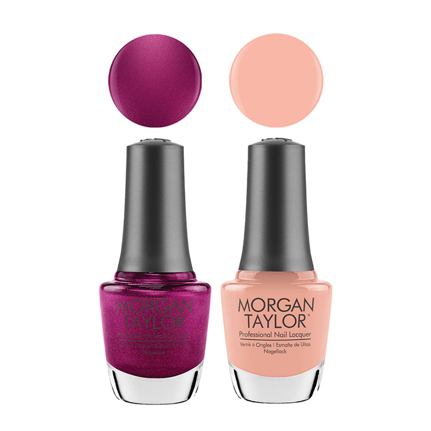 Gelish Mini & Morgan Taylor Feel the Vibes Gel Polish and Lacquer Set, 4 Pack - Smart-nests
