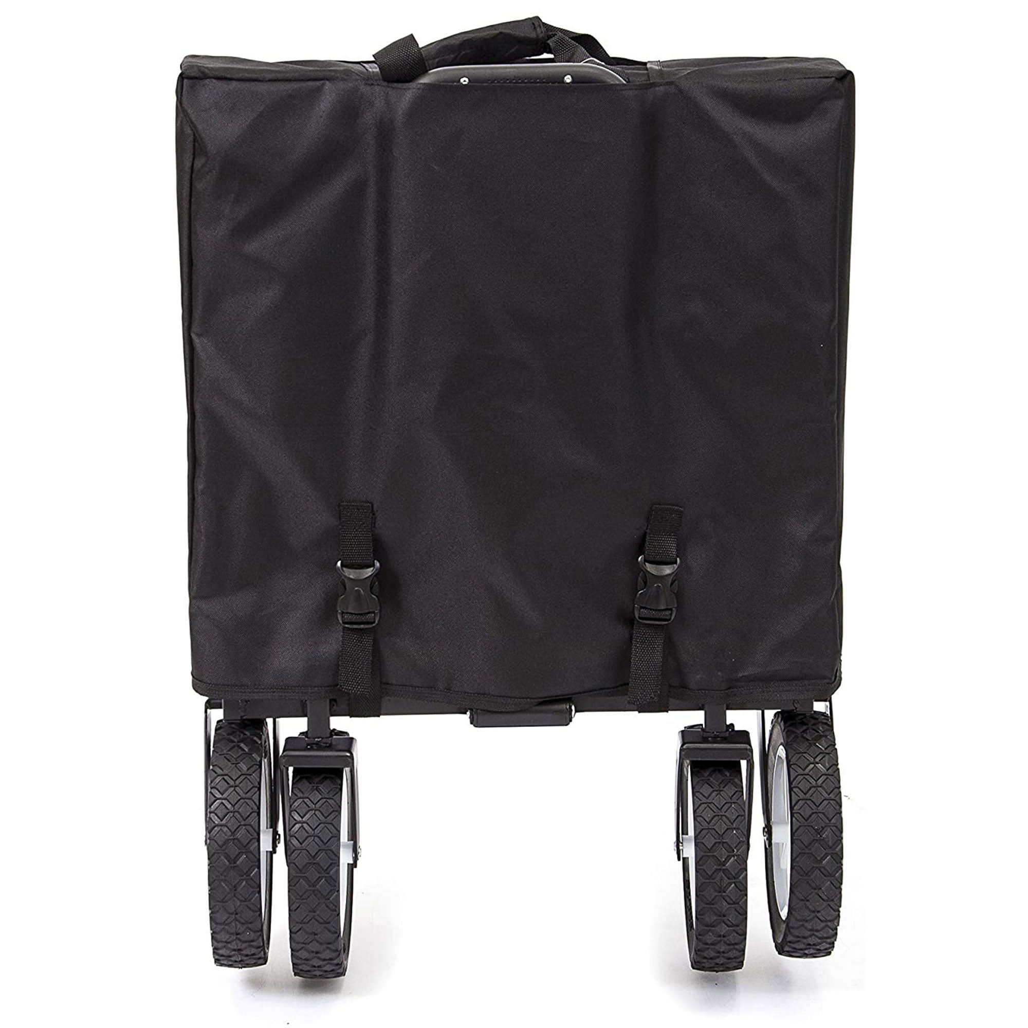Mac Sports Xtender 52" Extra Long Collapsible Utility Storage Wagon Cart, Black - Smart-nests