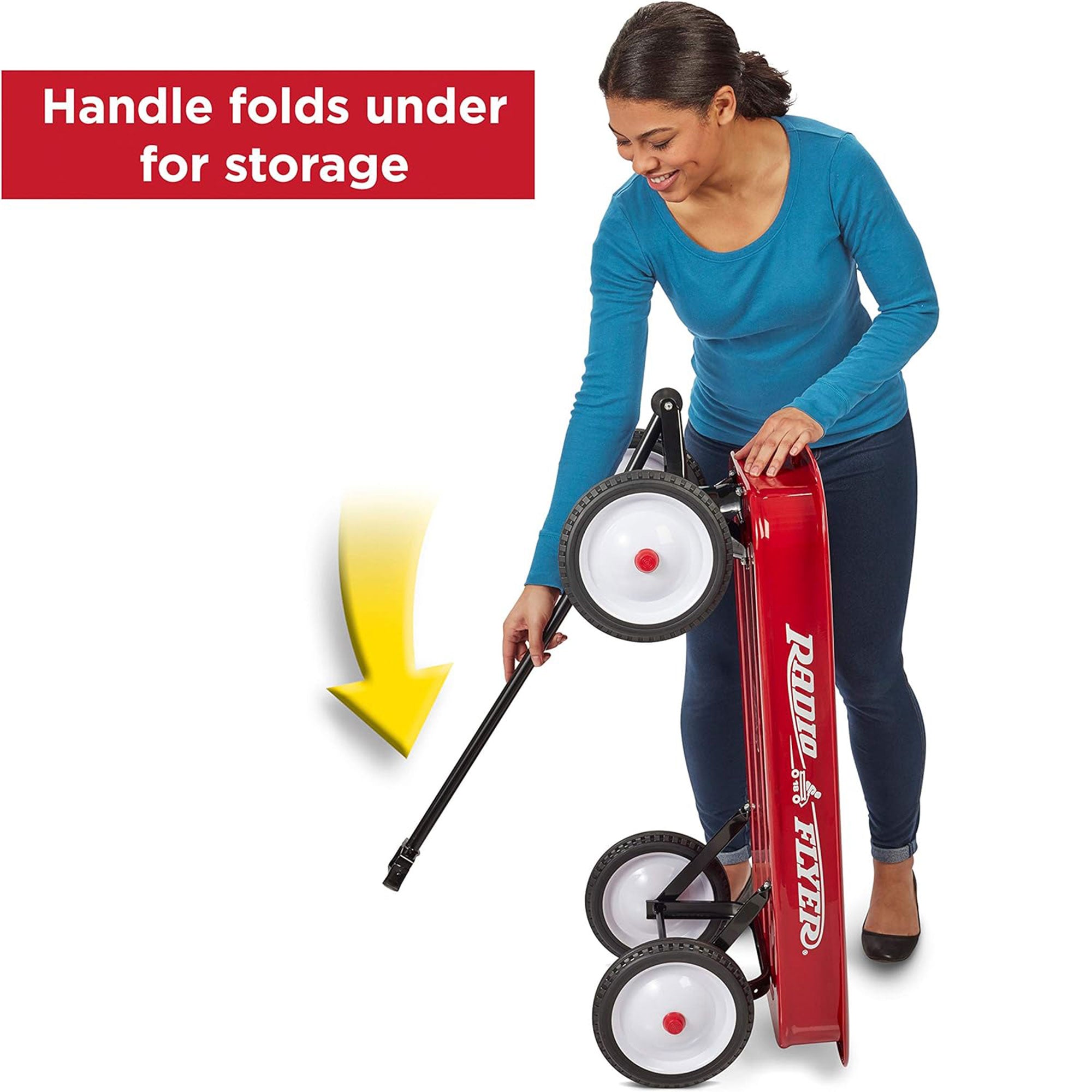 Radio Flyer 18Z 10 Inch Steel Wheels Timeless Classic Design Kids Red Wagon - Smart-nests