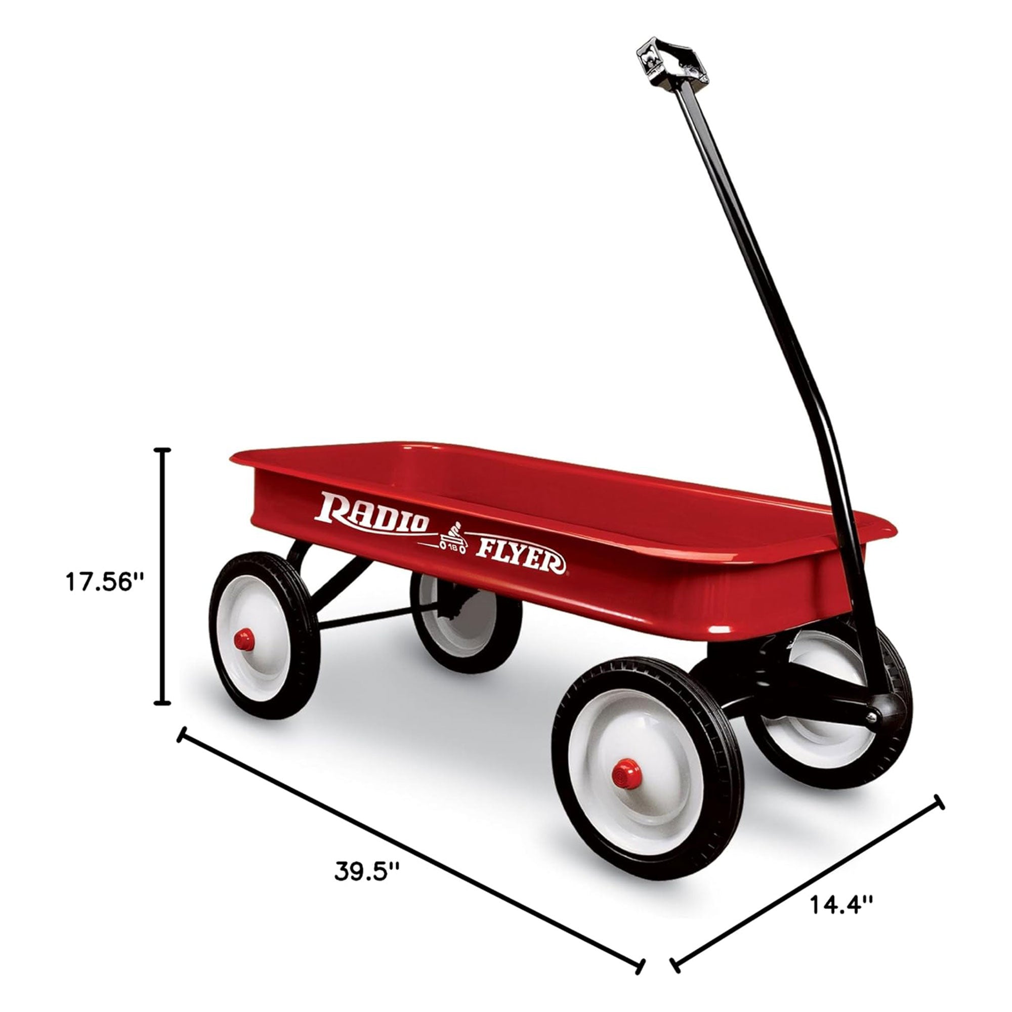 Radio Flyer 18Z 10 Inch Steel Wheels Timeless Classic Design Kids Red Wagon - Smart-nests