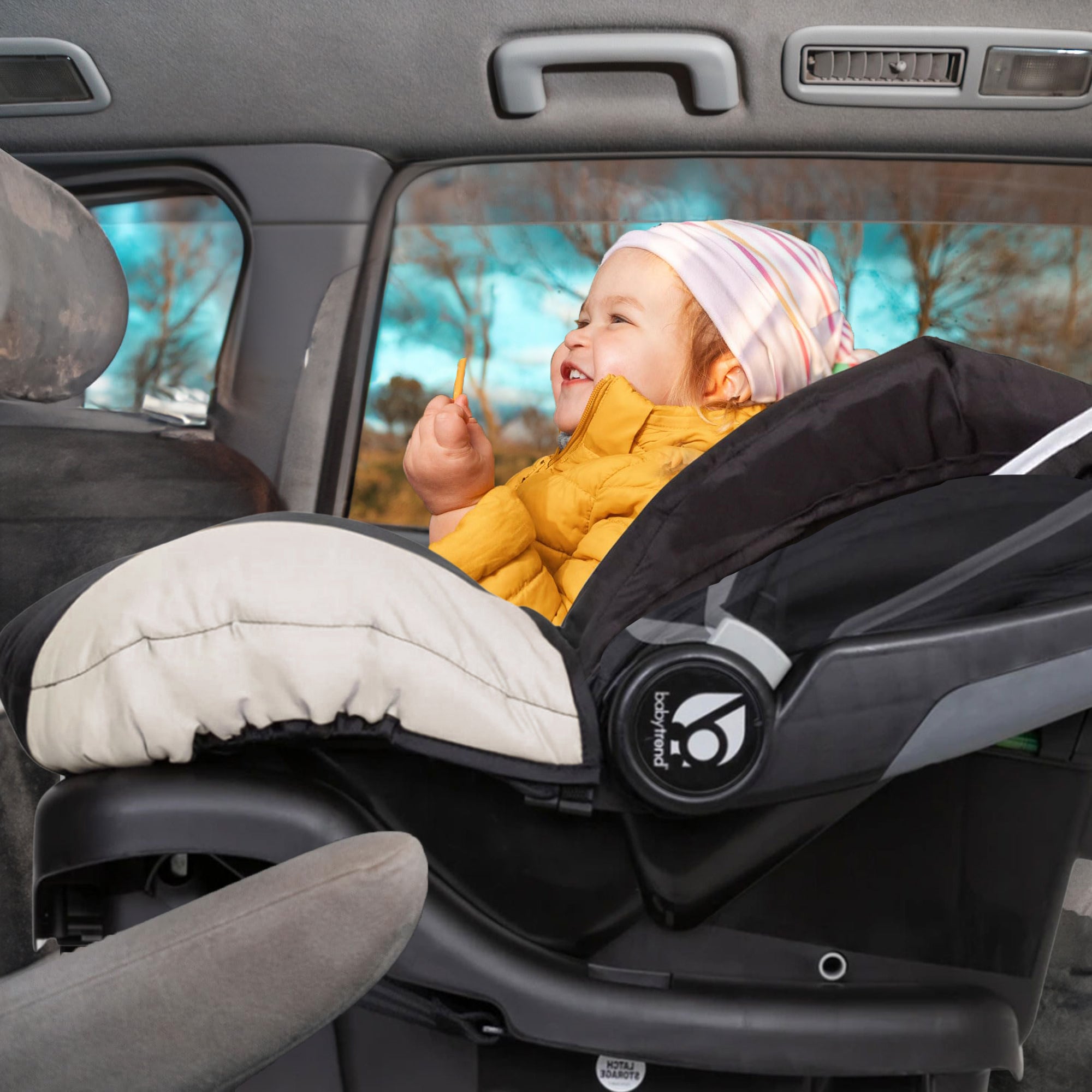 Baby Trend Ally Newborn Baby Infant Car Seat Travel System with Cover, Khaki - Smart-nests