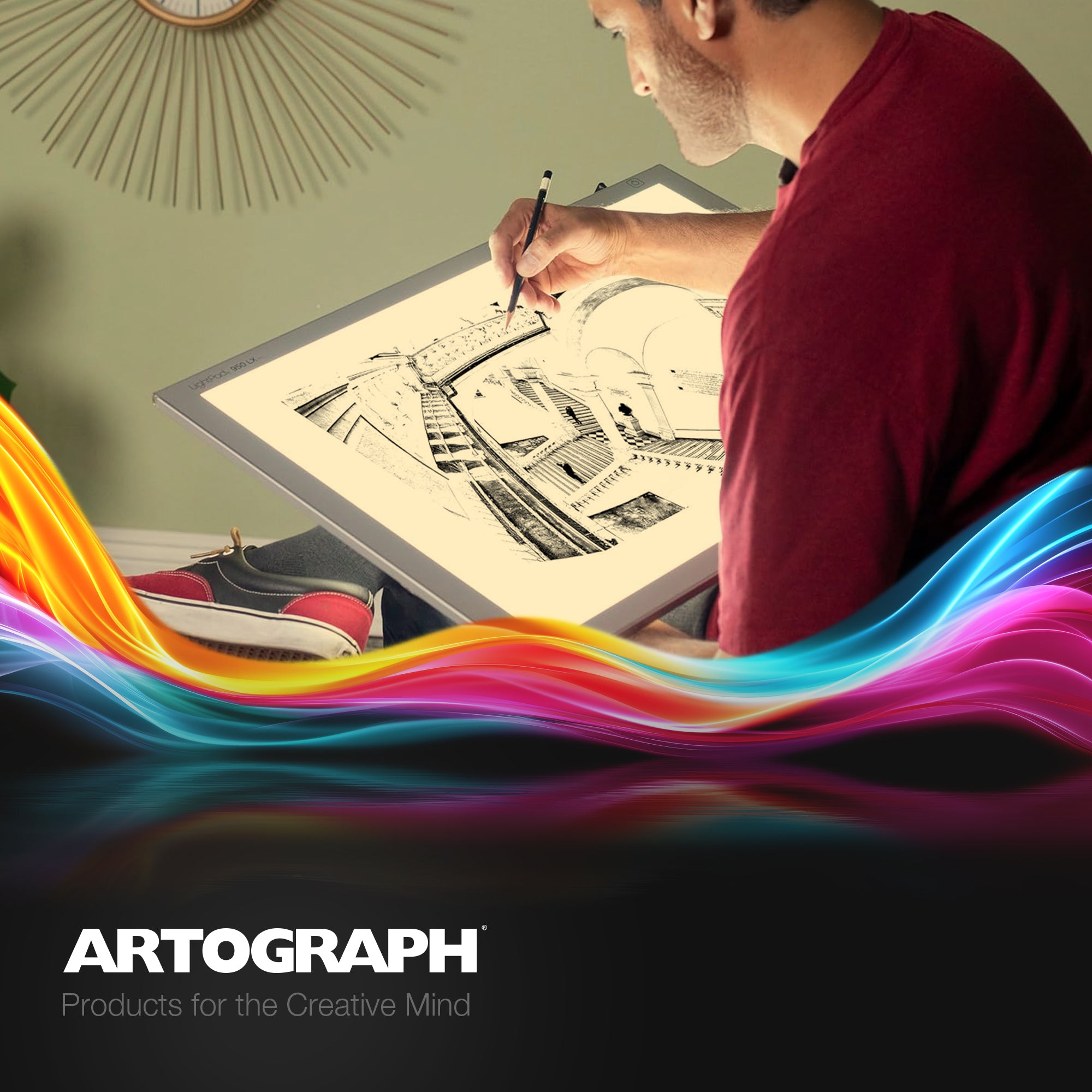 Artograph LightPad 950 LX  24" x 17" Dimmable LED Light Box for Tracing/Drawing - Smart-nests
