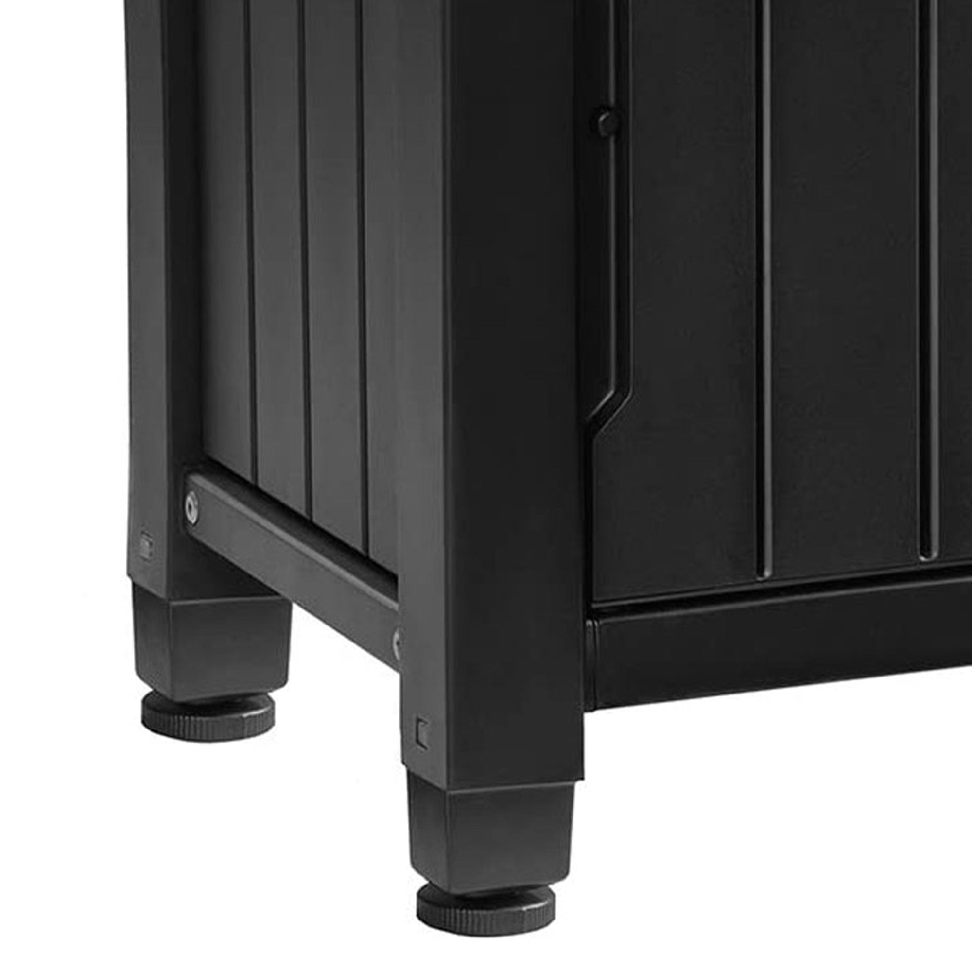 Keter Unity 40 Gal Patio Storage Grilling Bar Cart w/ Stainless Steel Top, Grey - Smart-nests