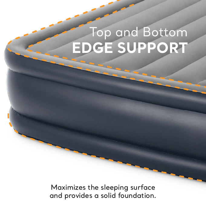 Intex Dura Beam Deluxe Pillow Bed with Built In Pump, Queen - Smart-nests