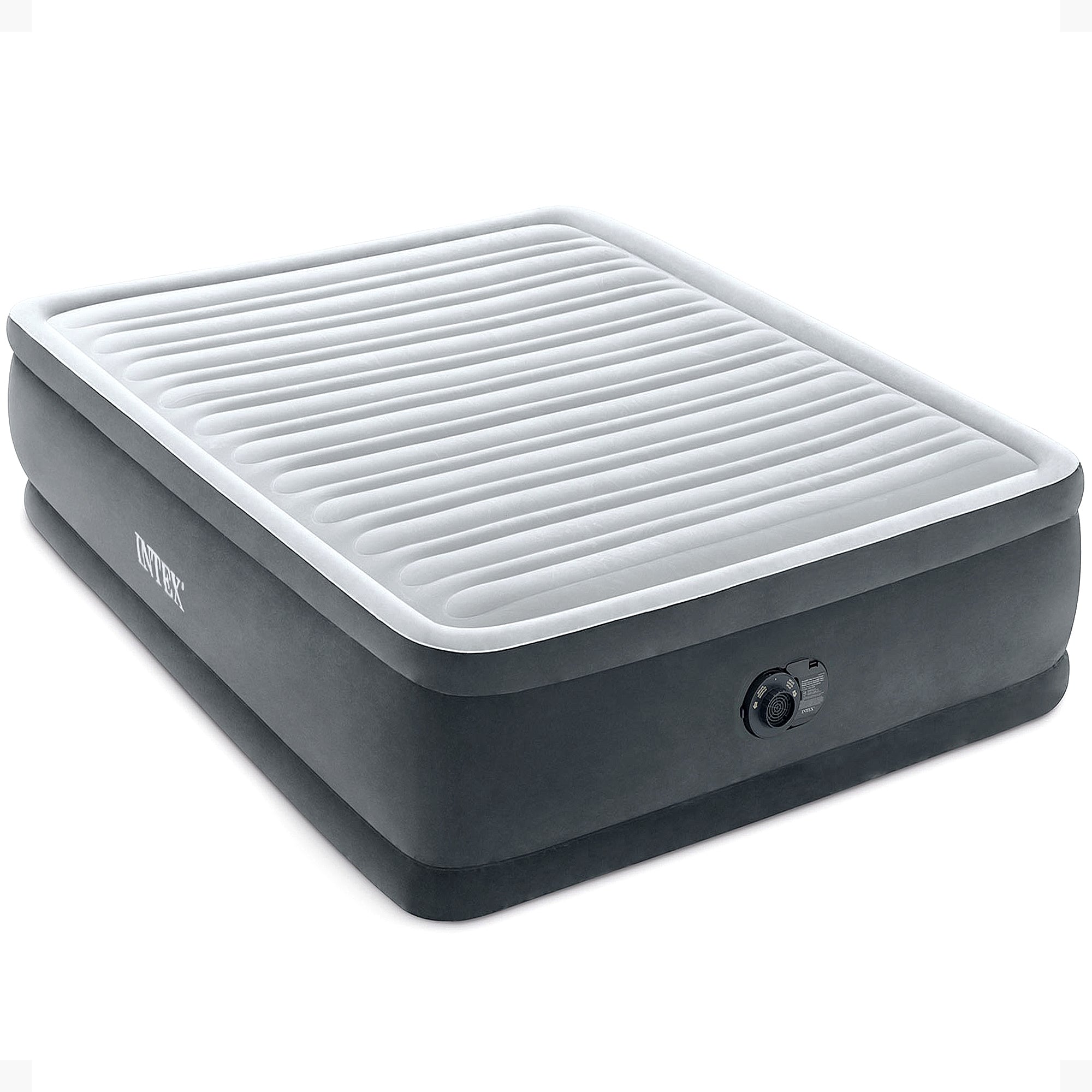 Intex Dura Beam Deluxe Pillow Raised Bed with Built In Pump, Queen